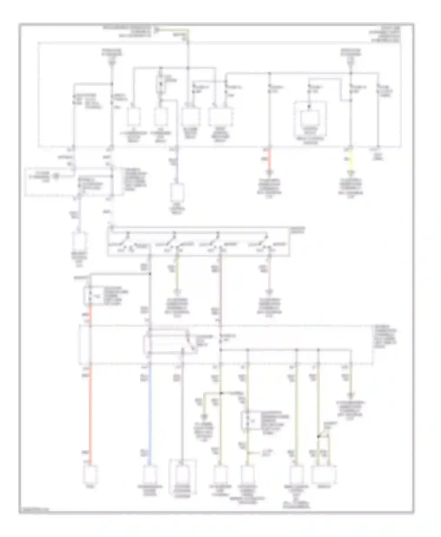 Odyssey Honda I (2004-2009): Power distribution circuit (2 of 6)