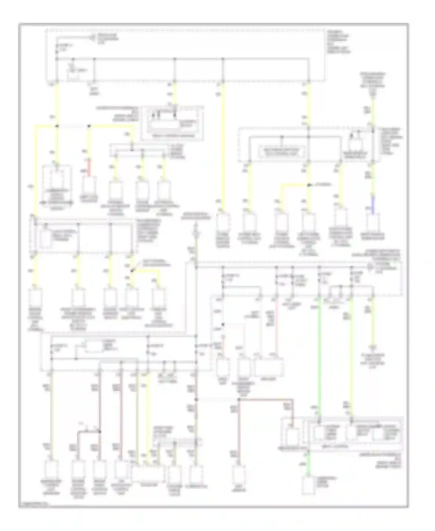 Odyssey Honda I (2004-2009): Power distribution circuit (4 of 6)