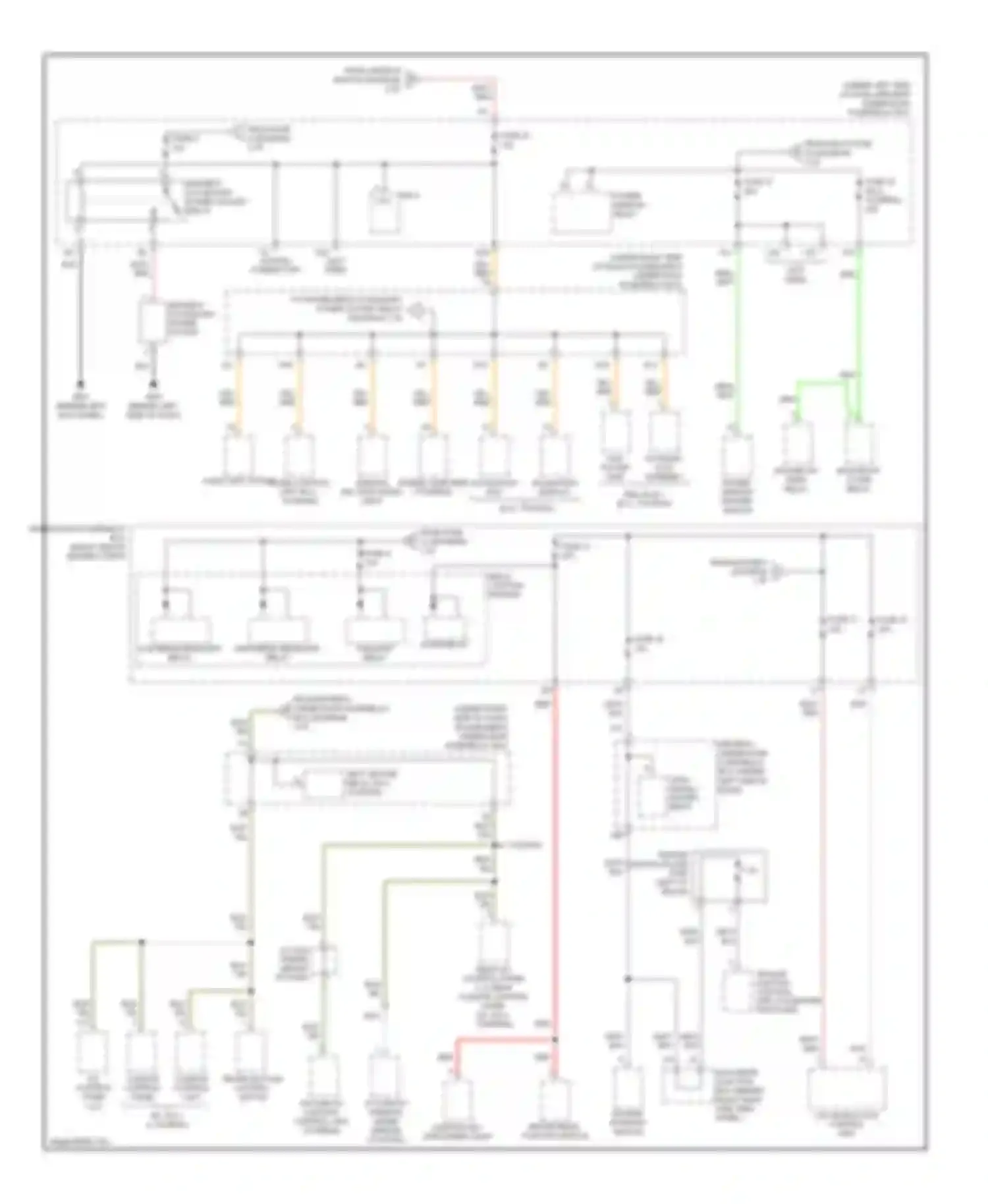 Odyssey Honda I (2004-2009): Power distribution circuit (5 of 6)