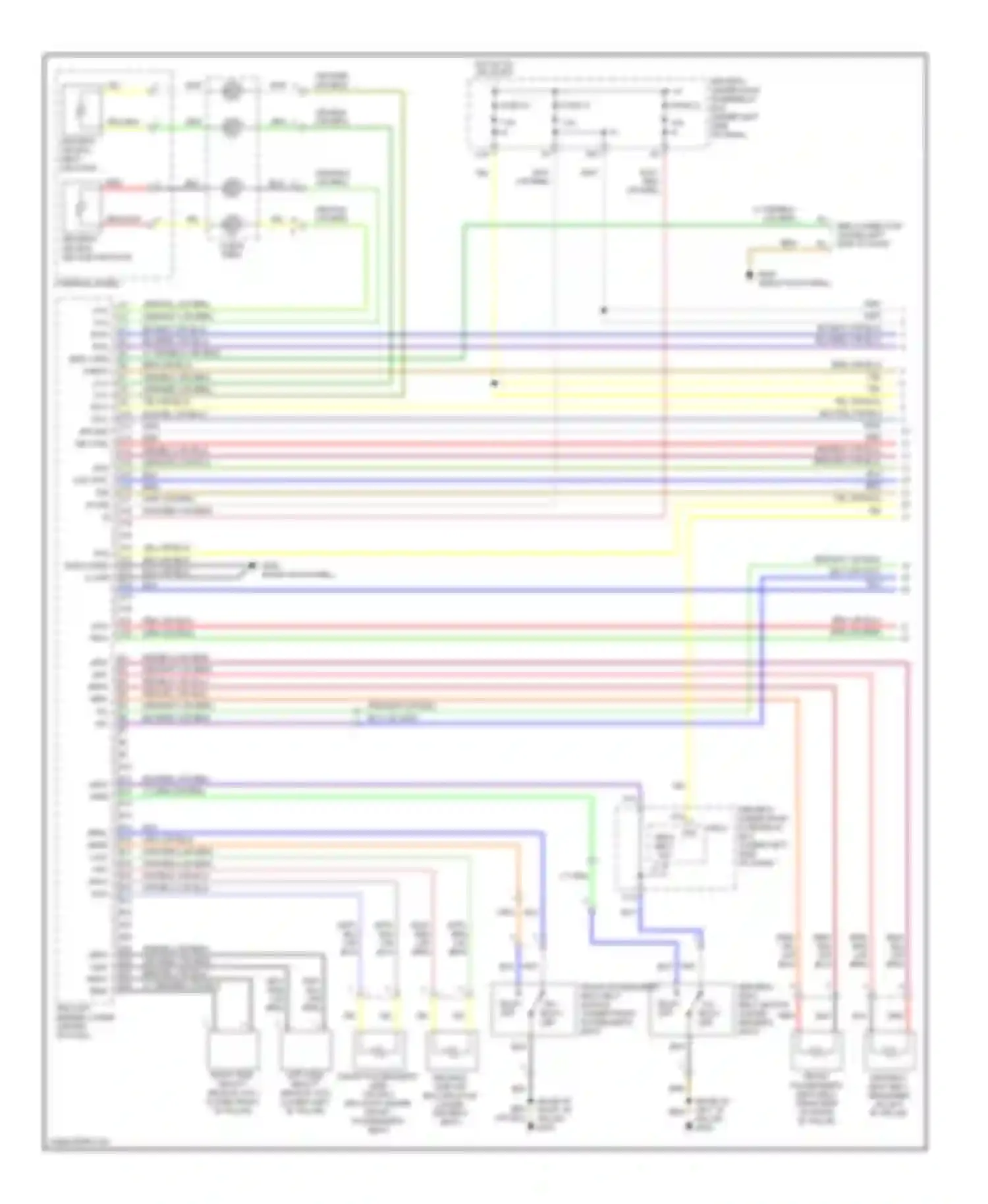 Odyssey Honda I (2004-2009): Supplemental restraints circuit (1 of 3)