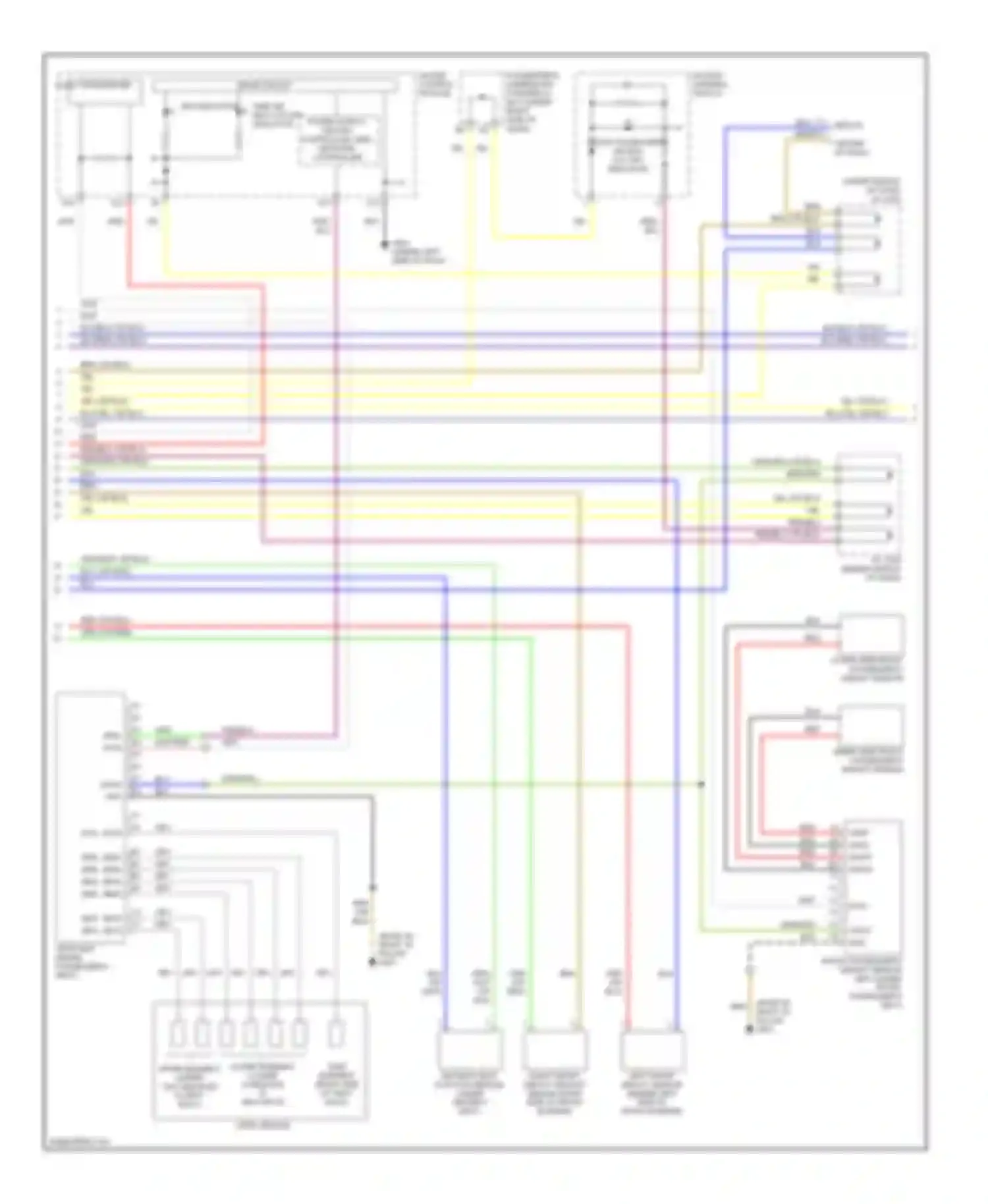 Odyssey Honda I (2004-2009): Supplemental restraints circuit (2 of 3)