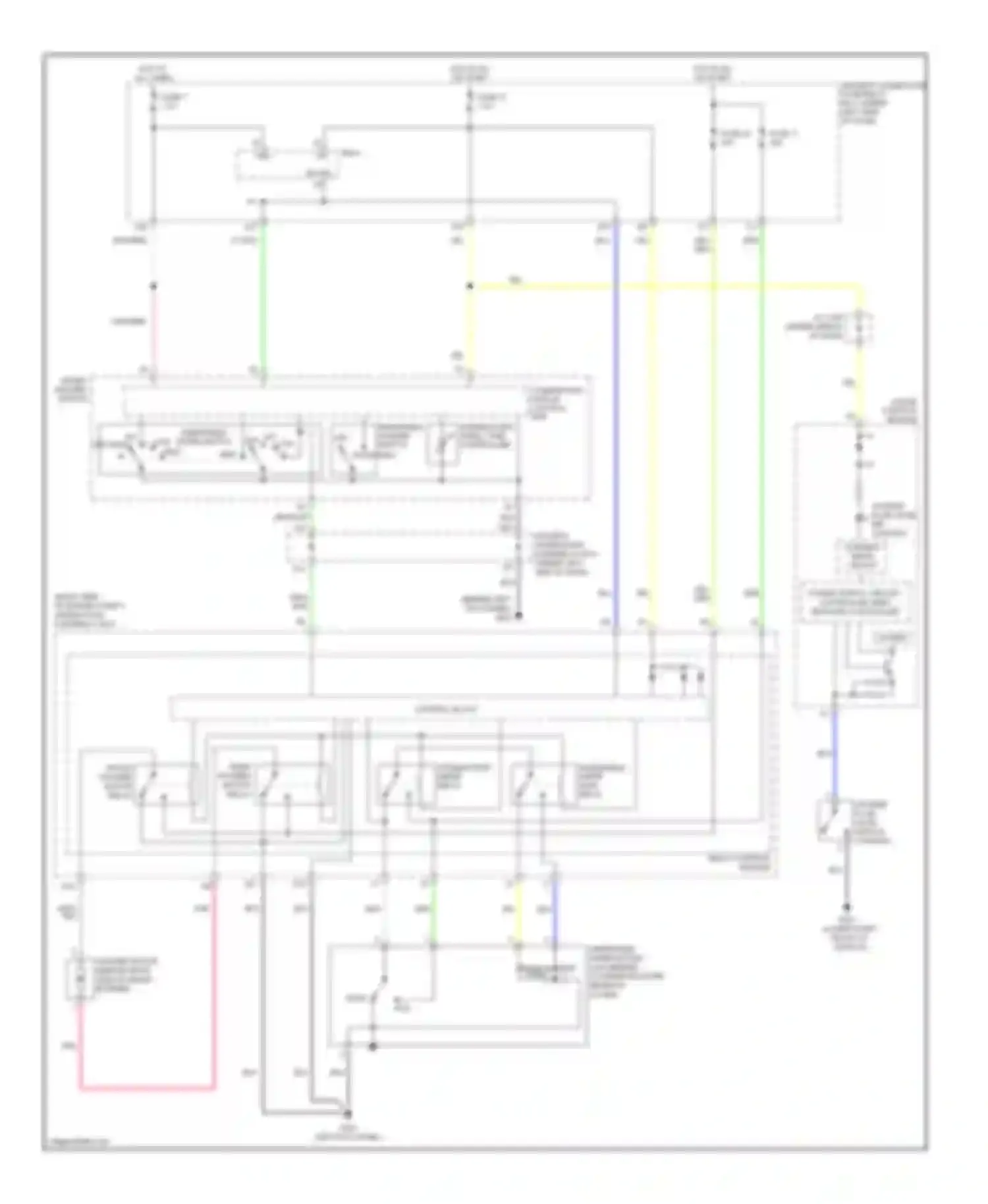 Odyssey Honda I (2004-2009): Front wiper/washer circuit