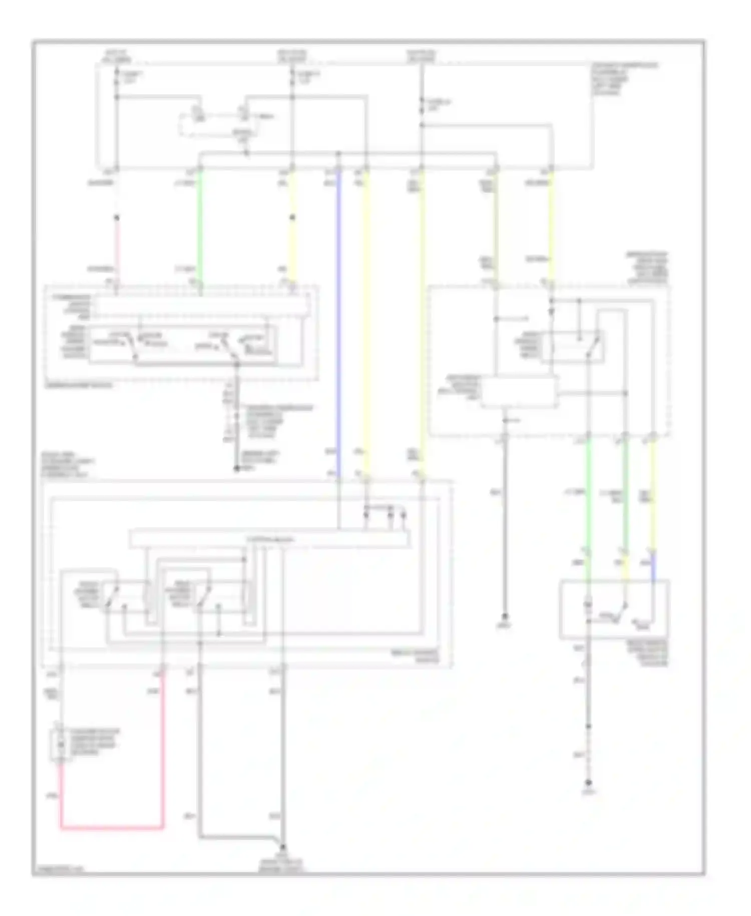 Odyssey Honda I (2004-2009): Rear wiper/washer circuit