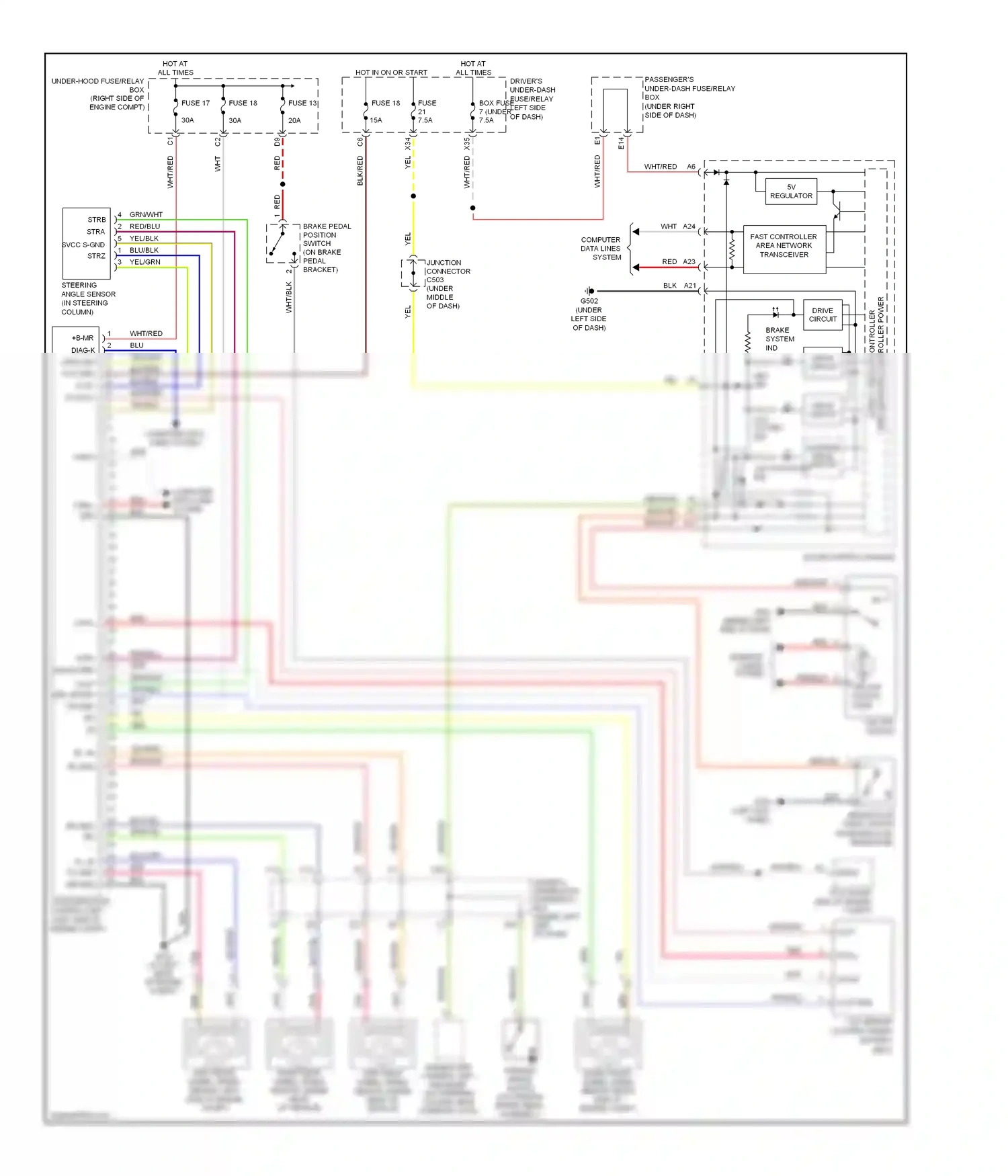 Wiring diagram blk for Honda Odyssey I (2004-2009) (1 of 103)