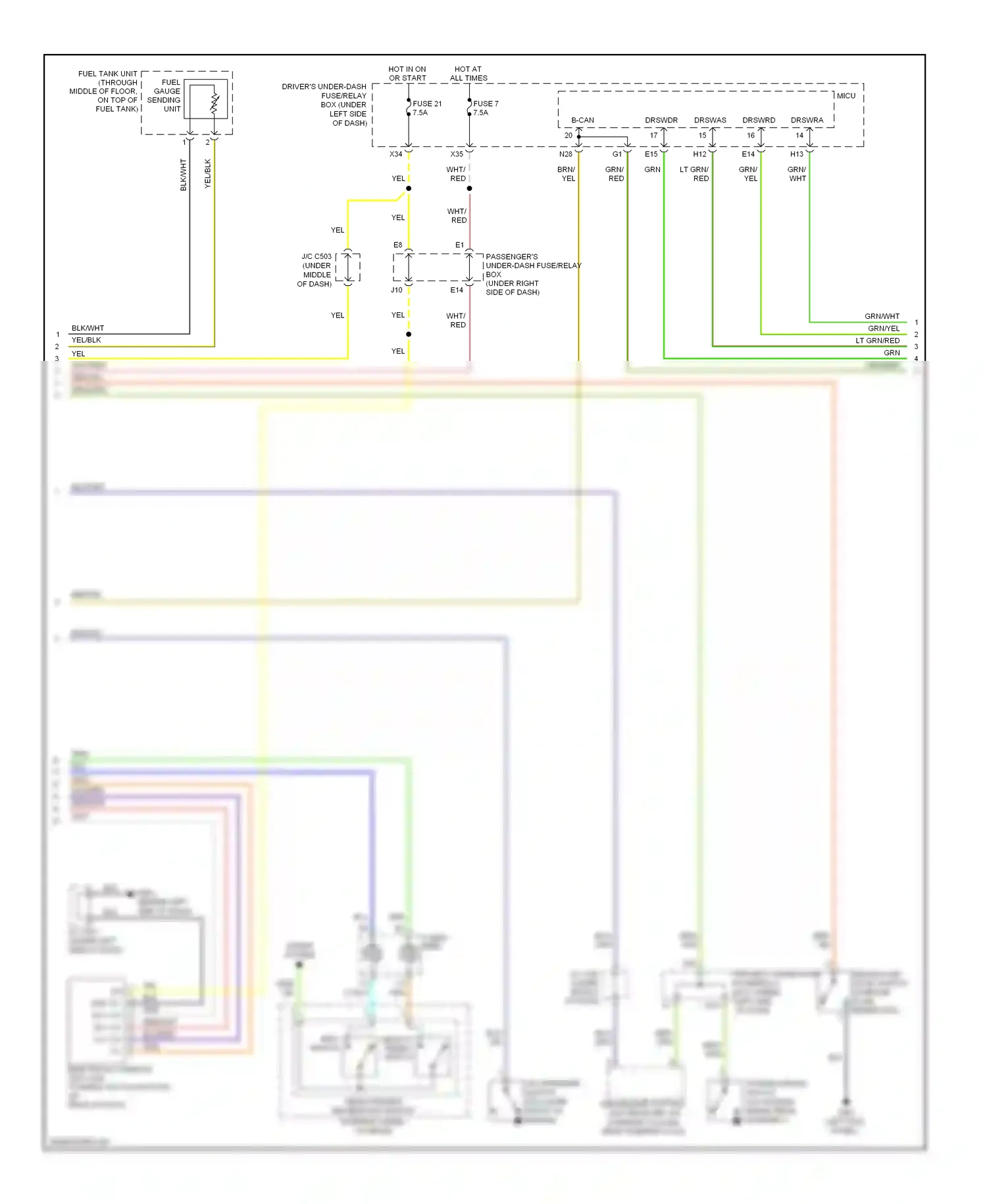 Wiring diagram blk for Honda Odyssey I (2004-2009) (40 of 103)