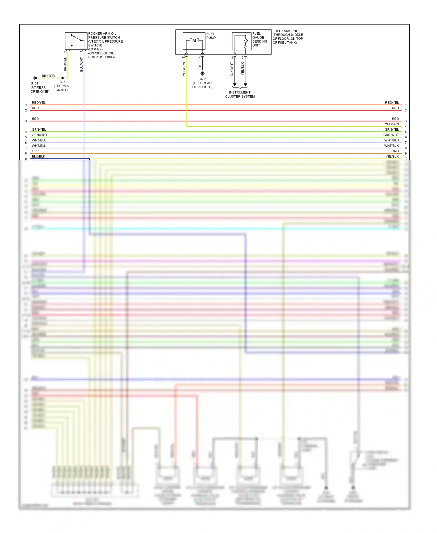 Wiring diagram blu for Honda Odyssey I (2004-2009) (17 of 85)