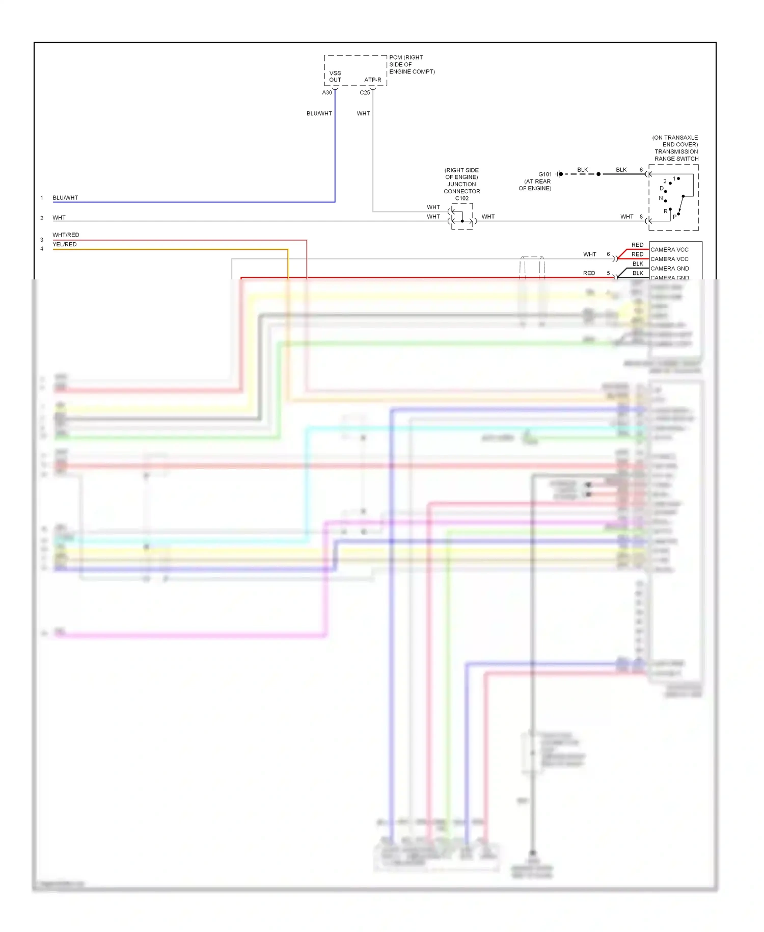 Wiring diagram blu for Honda Odyssey I (2004-2009) (39 of 85)
