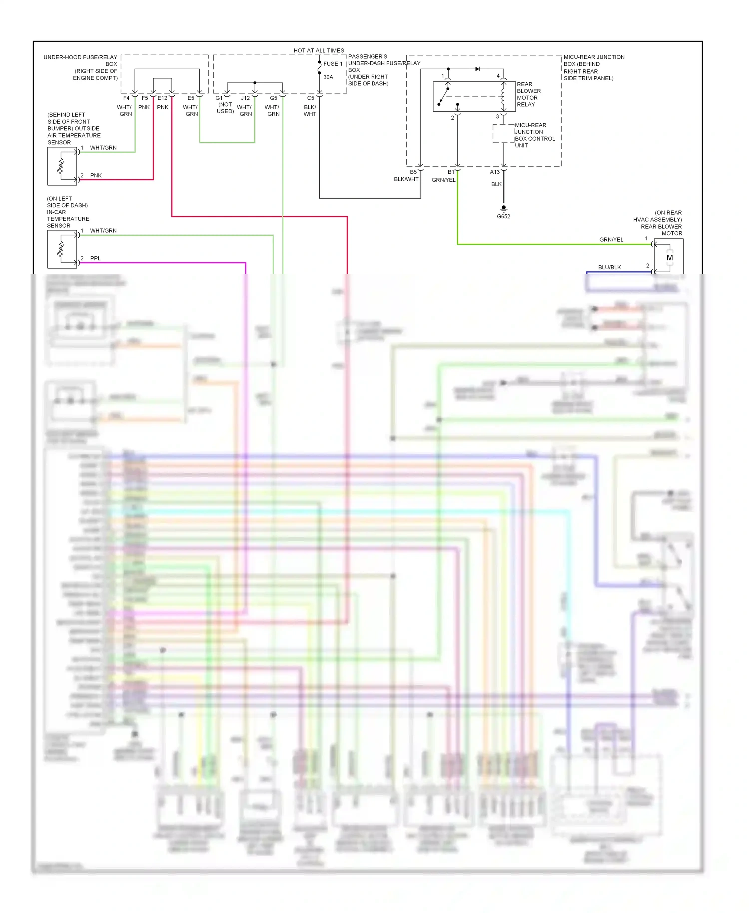 Wiring diagram bus-data for Honda Odyssey I (2004-2009) (1 of 1)
