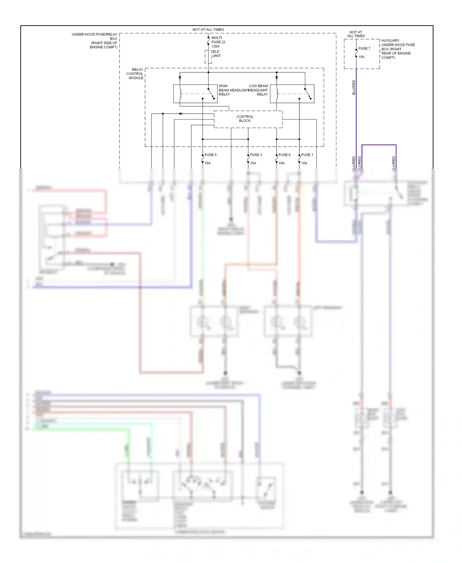 Wiring diagram control block for Honda Odyssey I (2004-2009) (12 of 20)