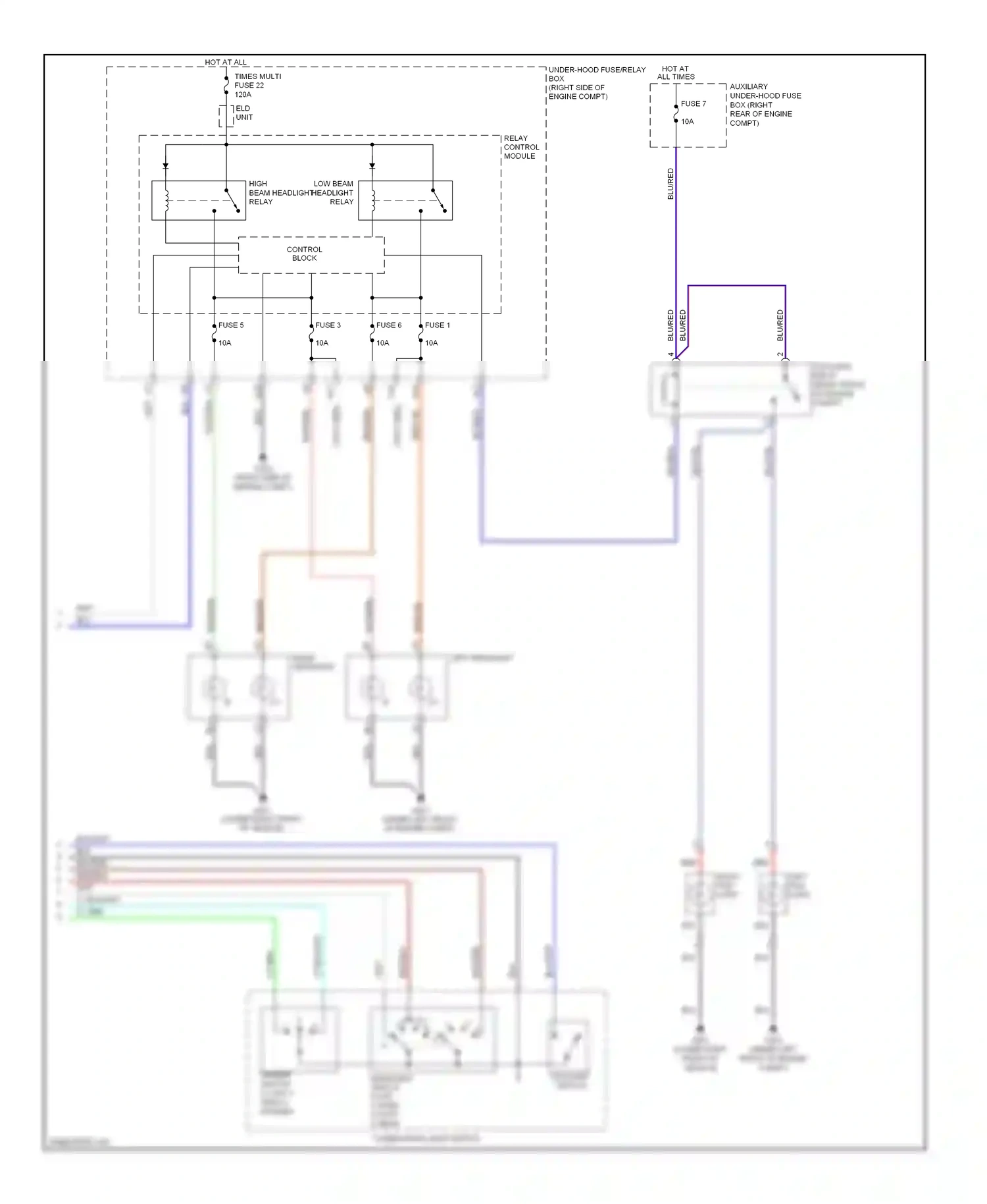 Wiring diagram eld unit for Honda Odyssey I (2004-2009) (5 of 7)