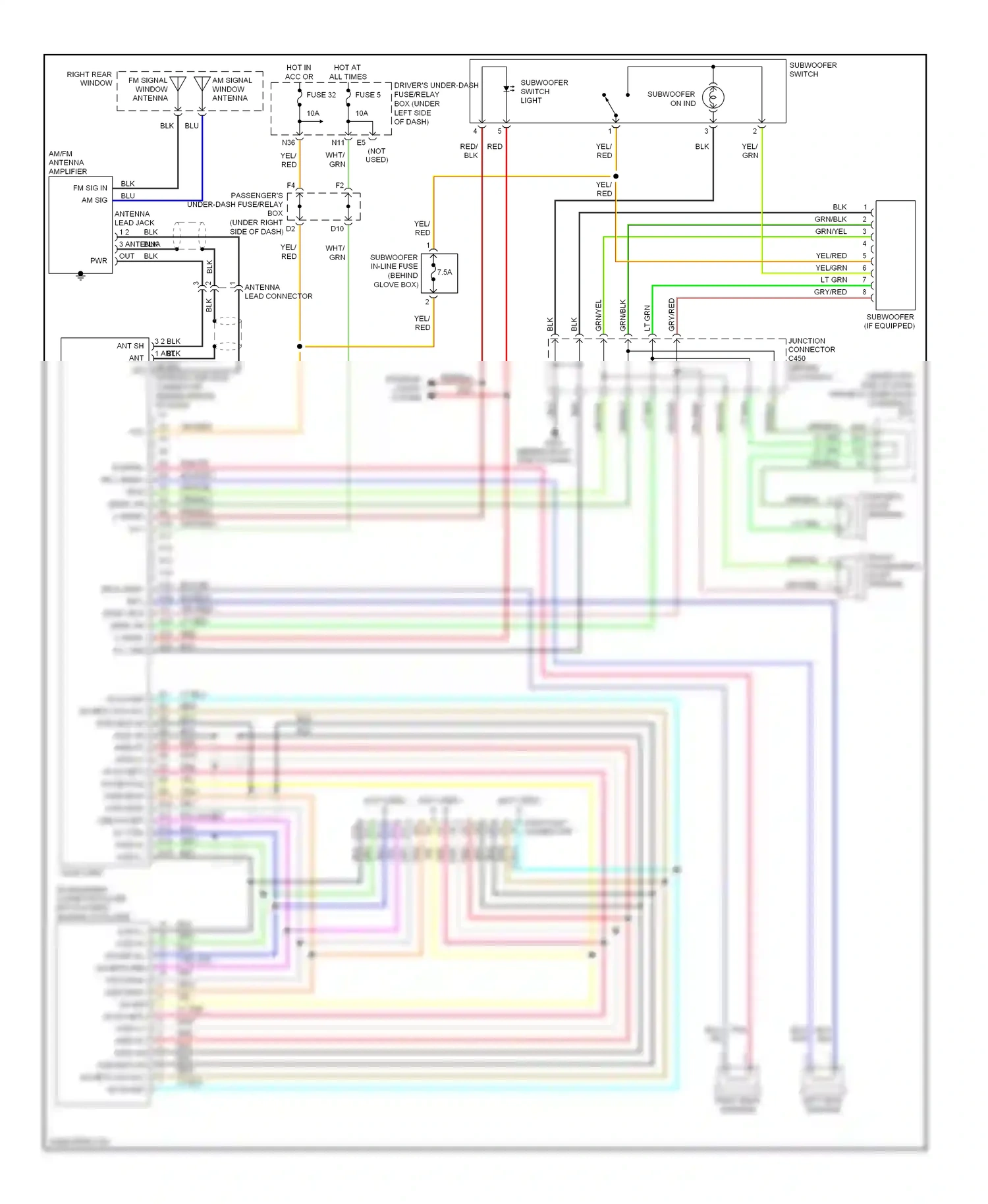 Wiring diagram lt blu for Honda Odyssey I (2004-2009) (26 of 37)