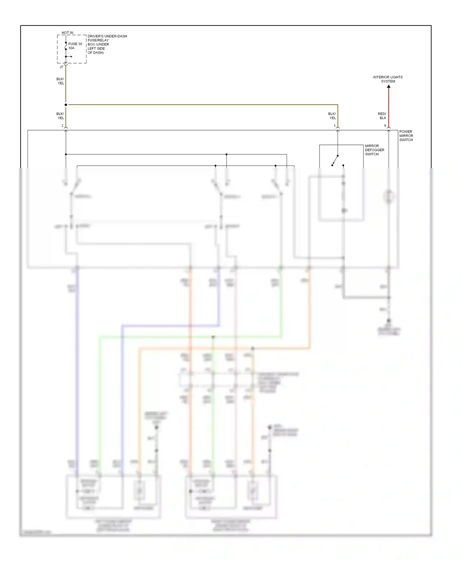 Wiring diagram red for Honda Odyssey I (2004-2009) (56 of 91)