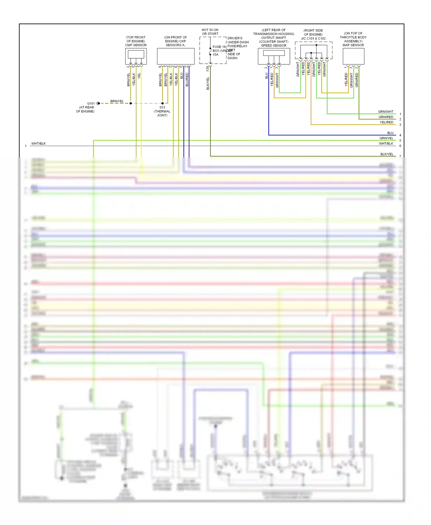 Wiring diagram red for Honda Odyssey I (2004-2009) (19 of 91)