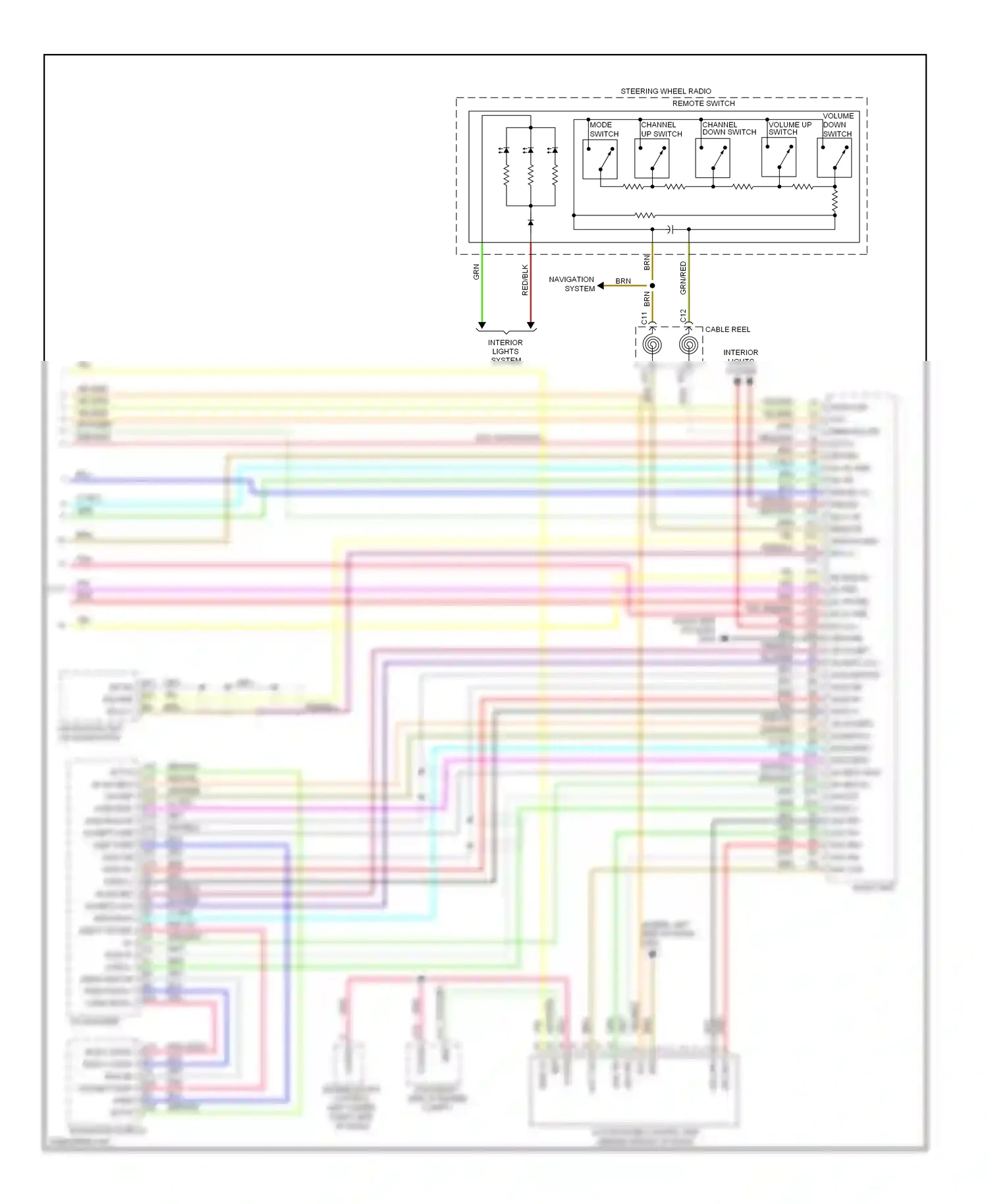 Wiring diagram remote ctr for Honda Odyssey I (2004-2009) (1 of 1)
