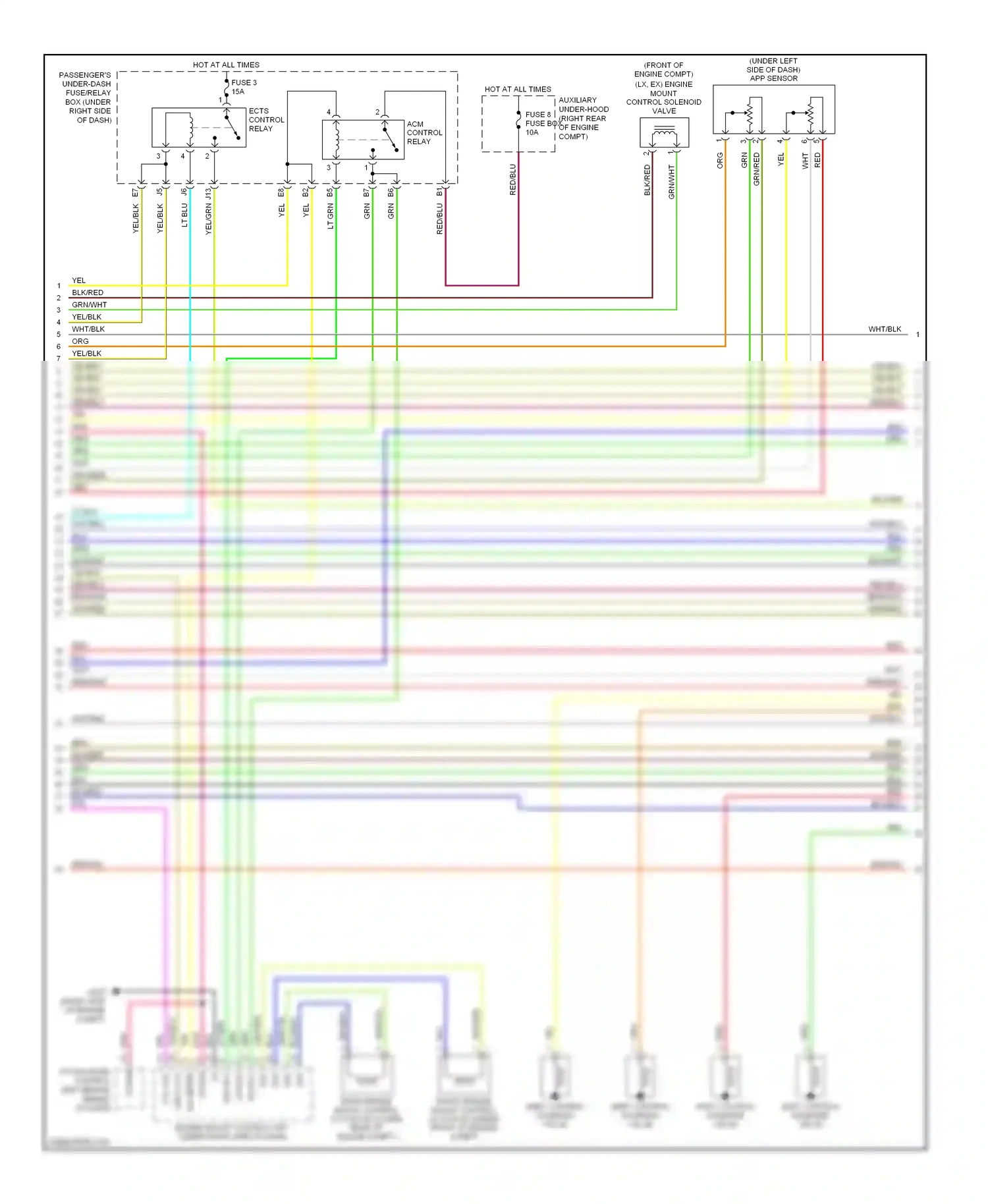 Wiring diagram sol rm for Honda Odyssey I (2004-2009) (1 of 1)