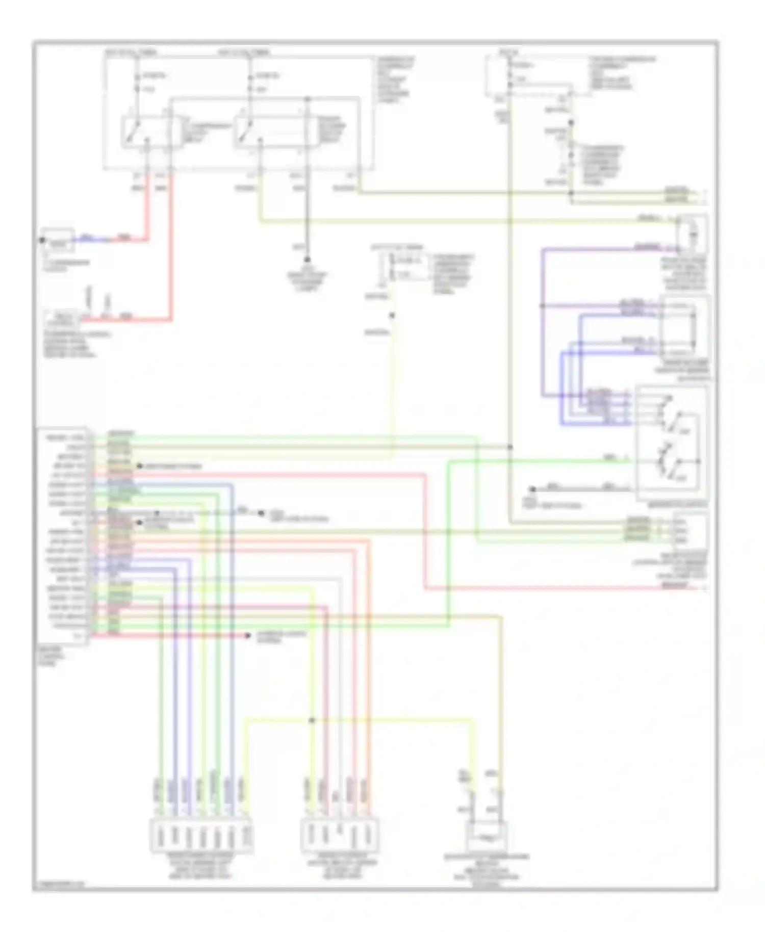 Odyssey Honda II (1999-2003): Manual a/c circuit (1 of 2)