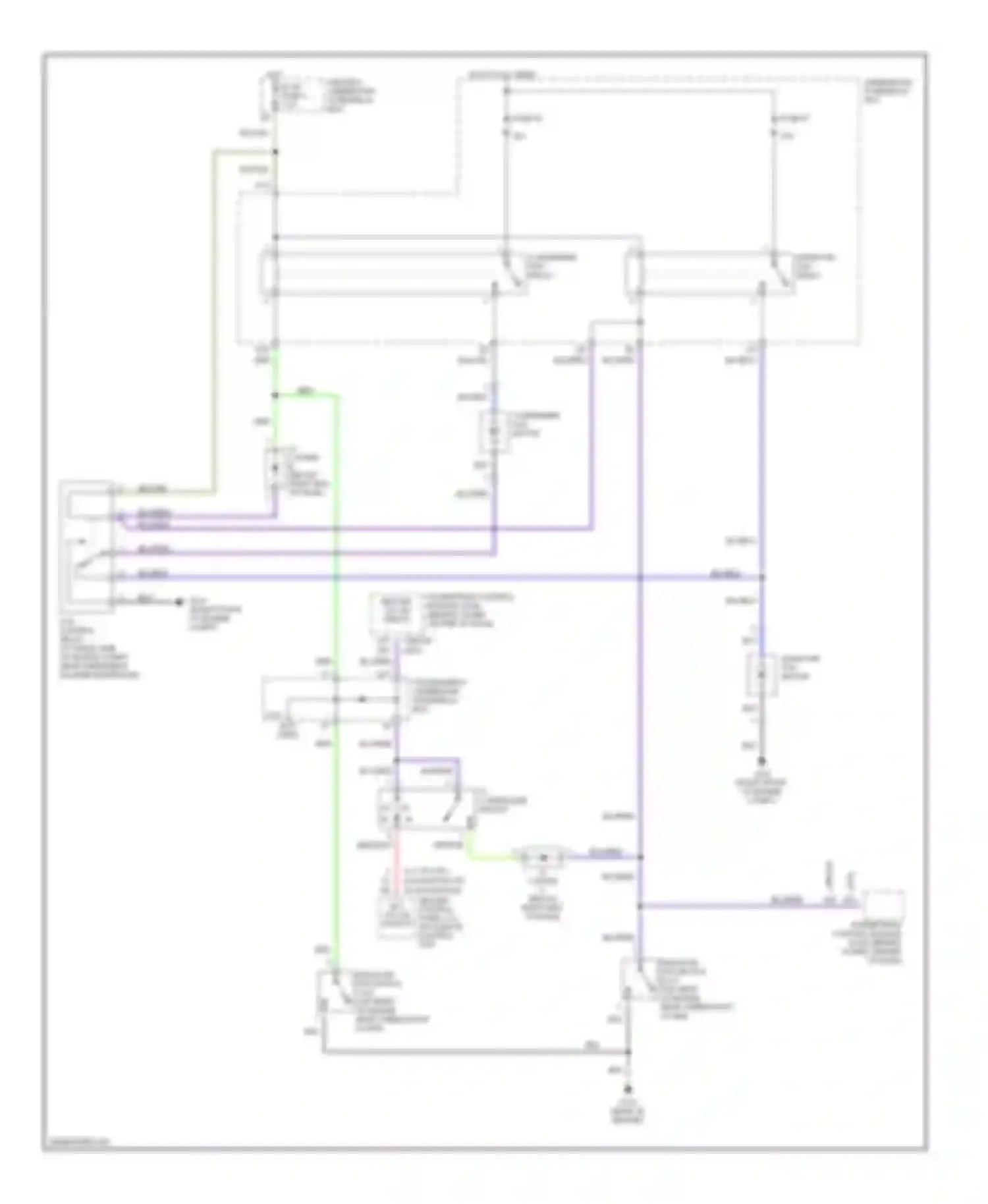 Odyssey Honda II (1999-2003): Cooling fan circuit