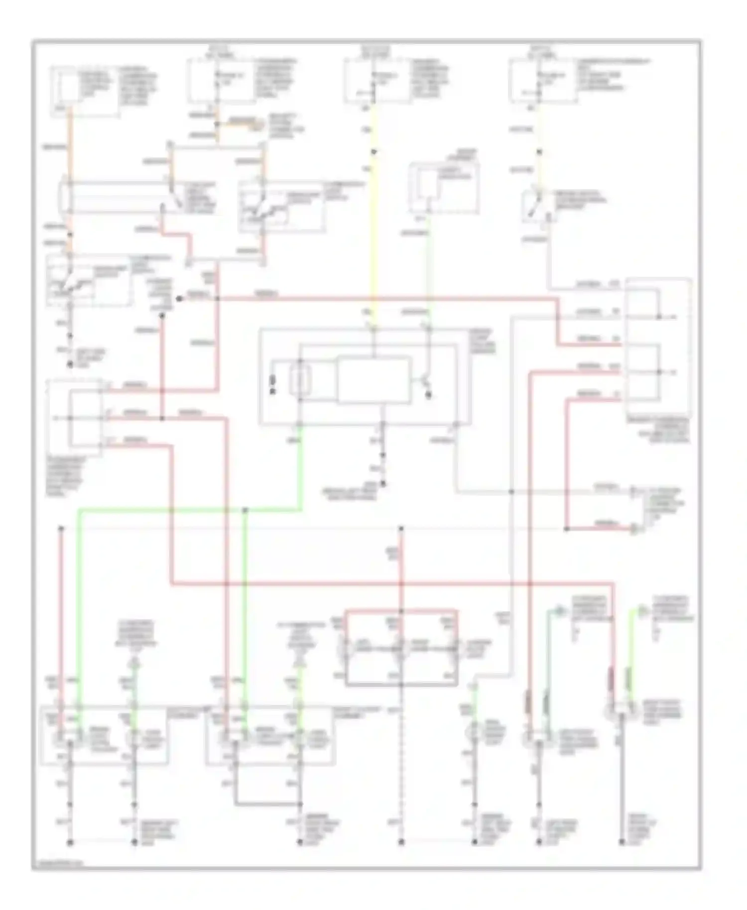 Odyssey Honda II (1999-2003): Exterior lamps circuit (1 of 2)