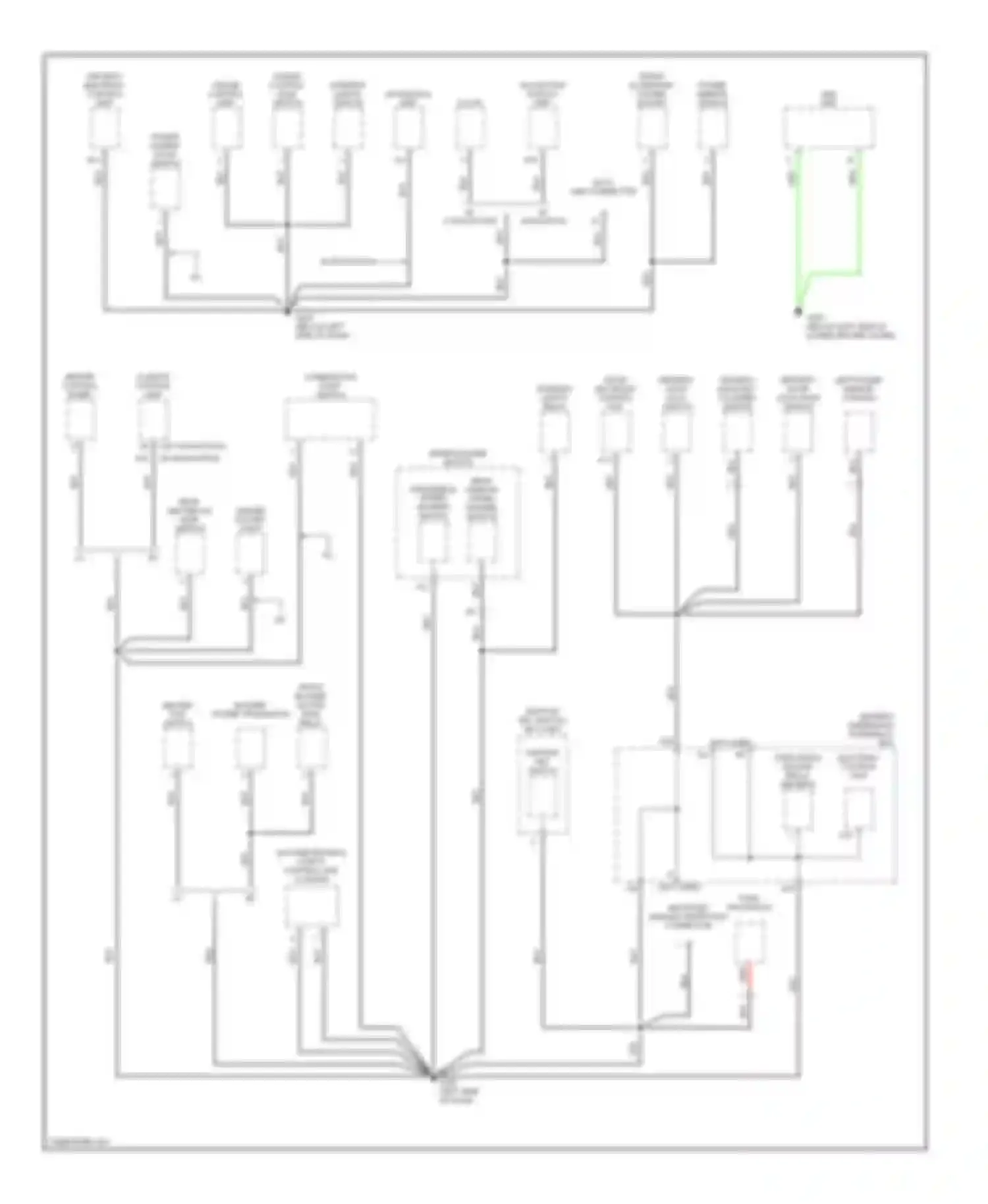 Odyssey Honda II (1999-2003): Ground distribution circuit (3 of 4)