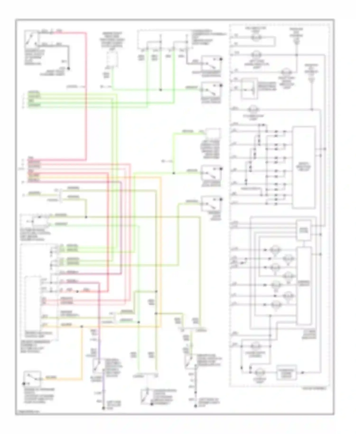 Odyssey Honda II (1999-2003): Instrument cluster circuit (2 of 2)