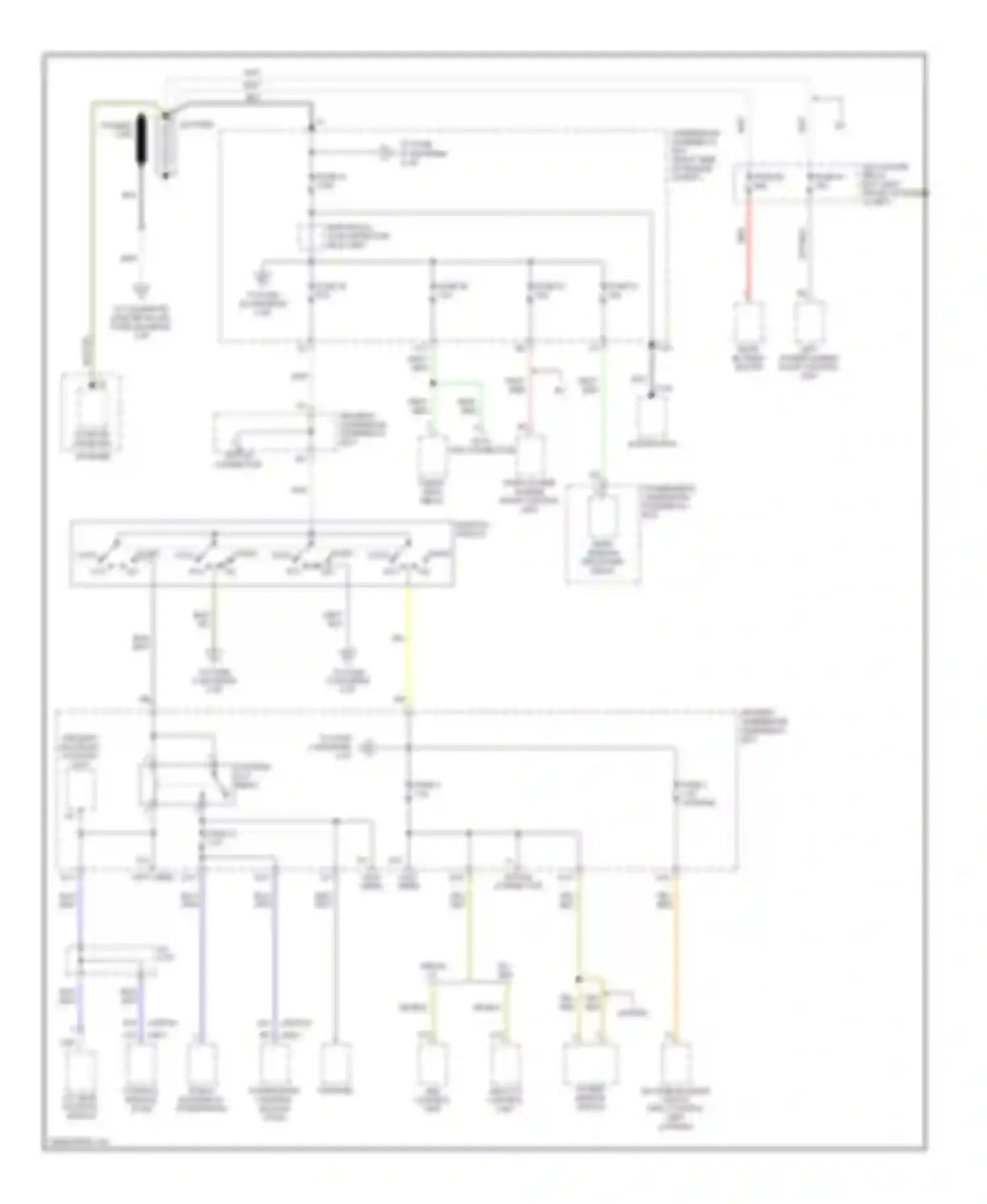 Odyssey Honda II (1999-2003): Power distribution circuit (1 of 4)