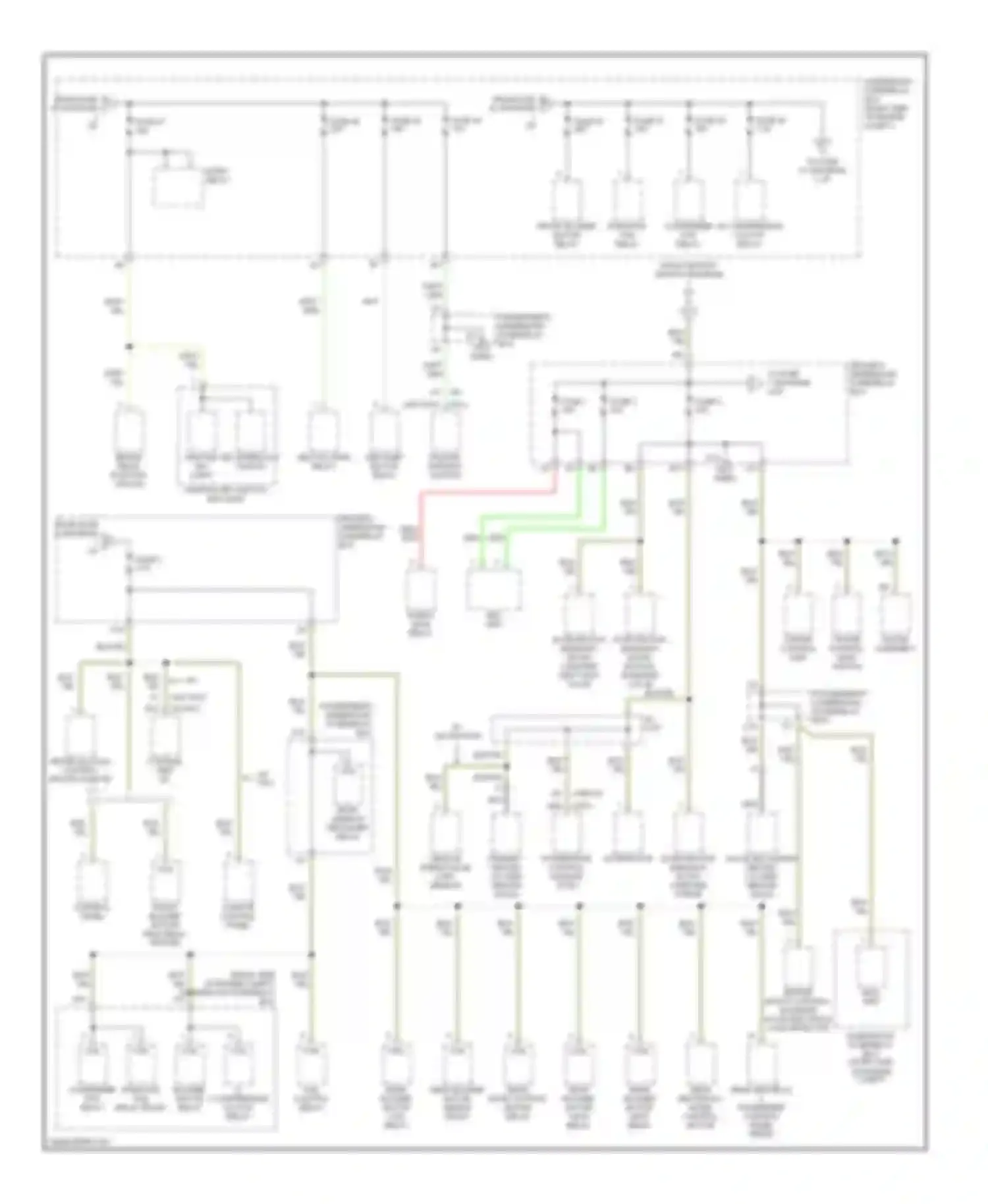Odyssey Honda II (1999-2003): Power distribution circuit (2 of 4)