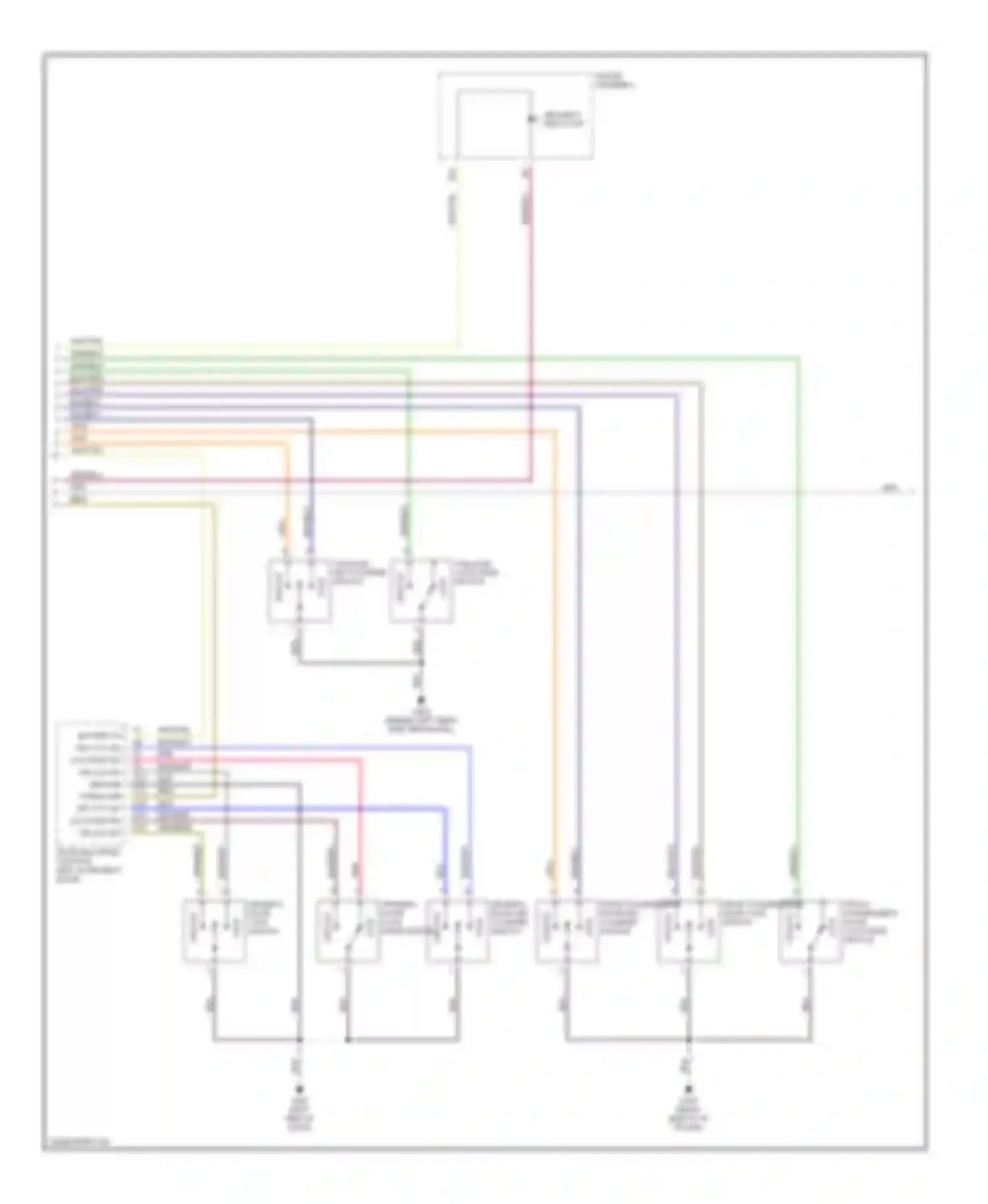 Odyssey Honda II (1999-2003): Power door lock circuit, ex (2 of 3)