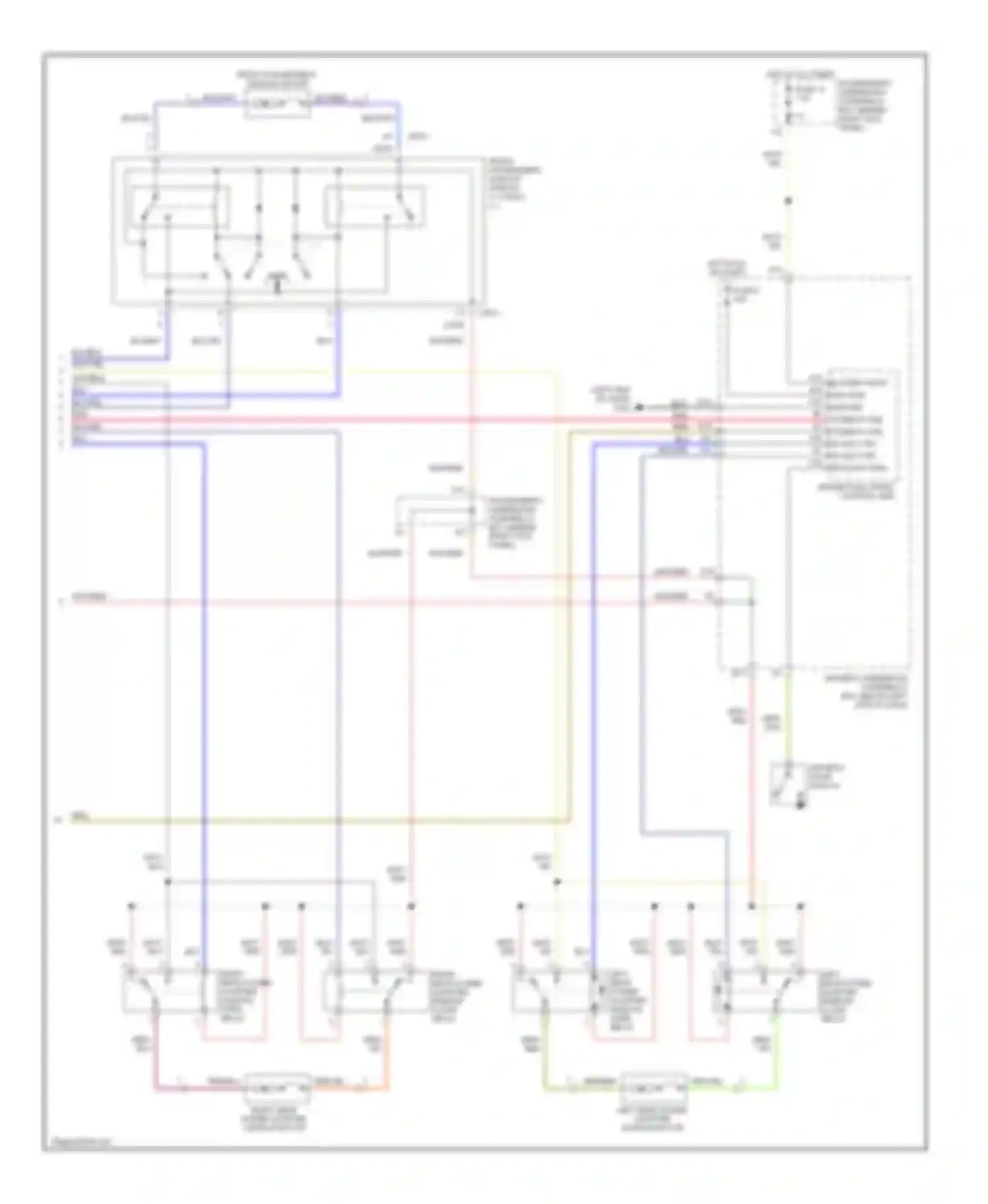 Odyssey Honda II (1999-2003): Power window circuit (2 of 2)