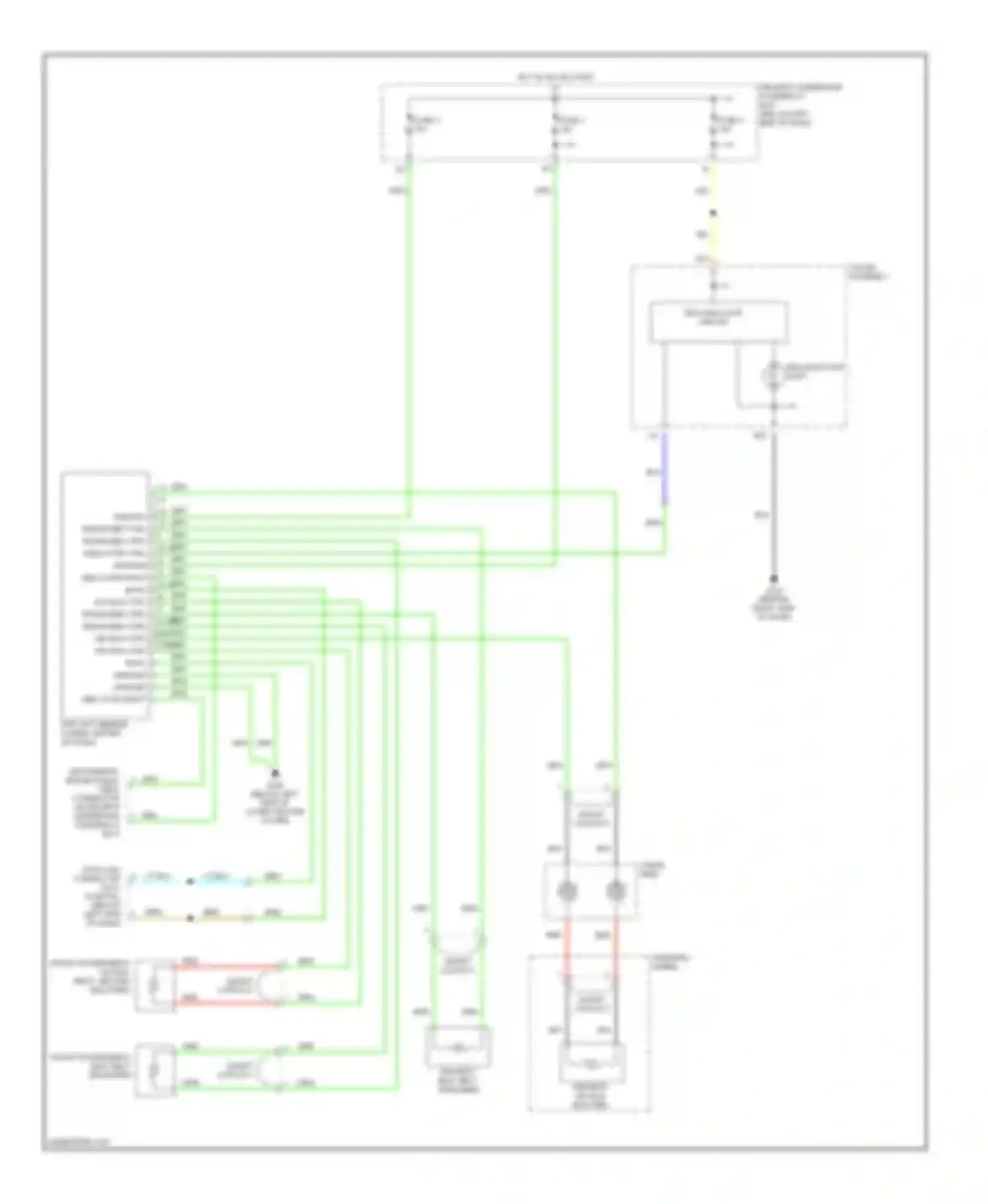 Odyssey Honda II (1999-2003): Supplemental restraint circuit