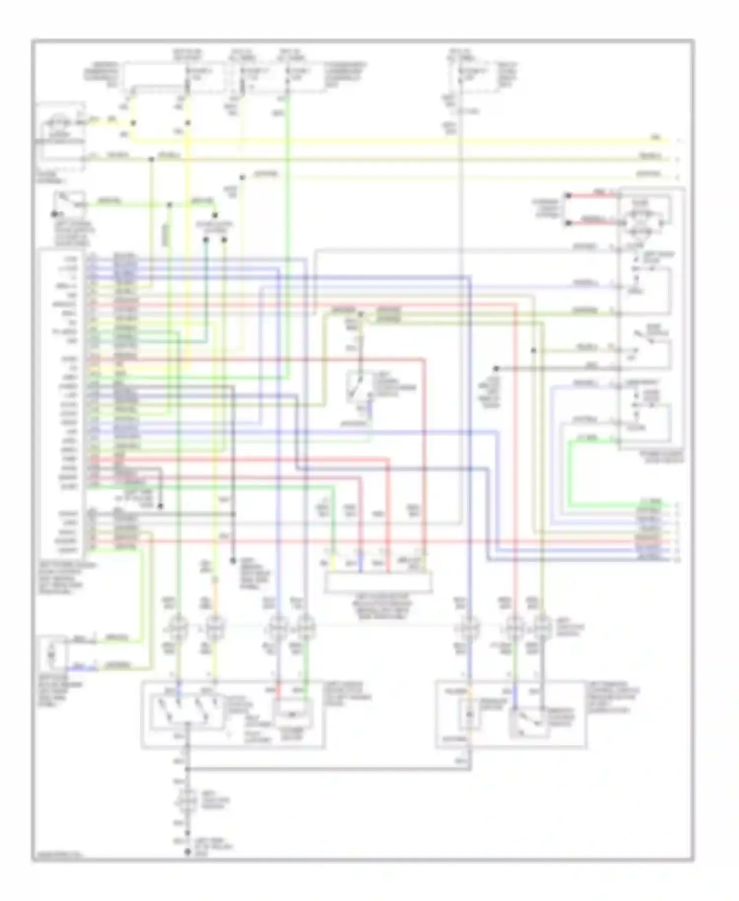 Odyssey Honda II (1999-2003): Power sliding door circuit (1 of 2)