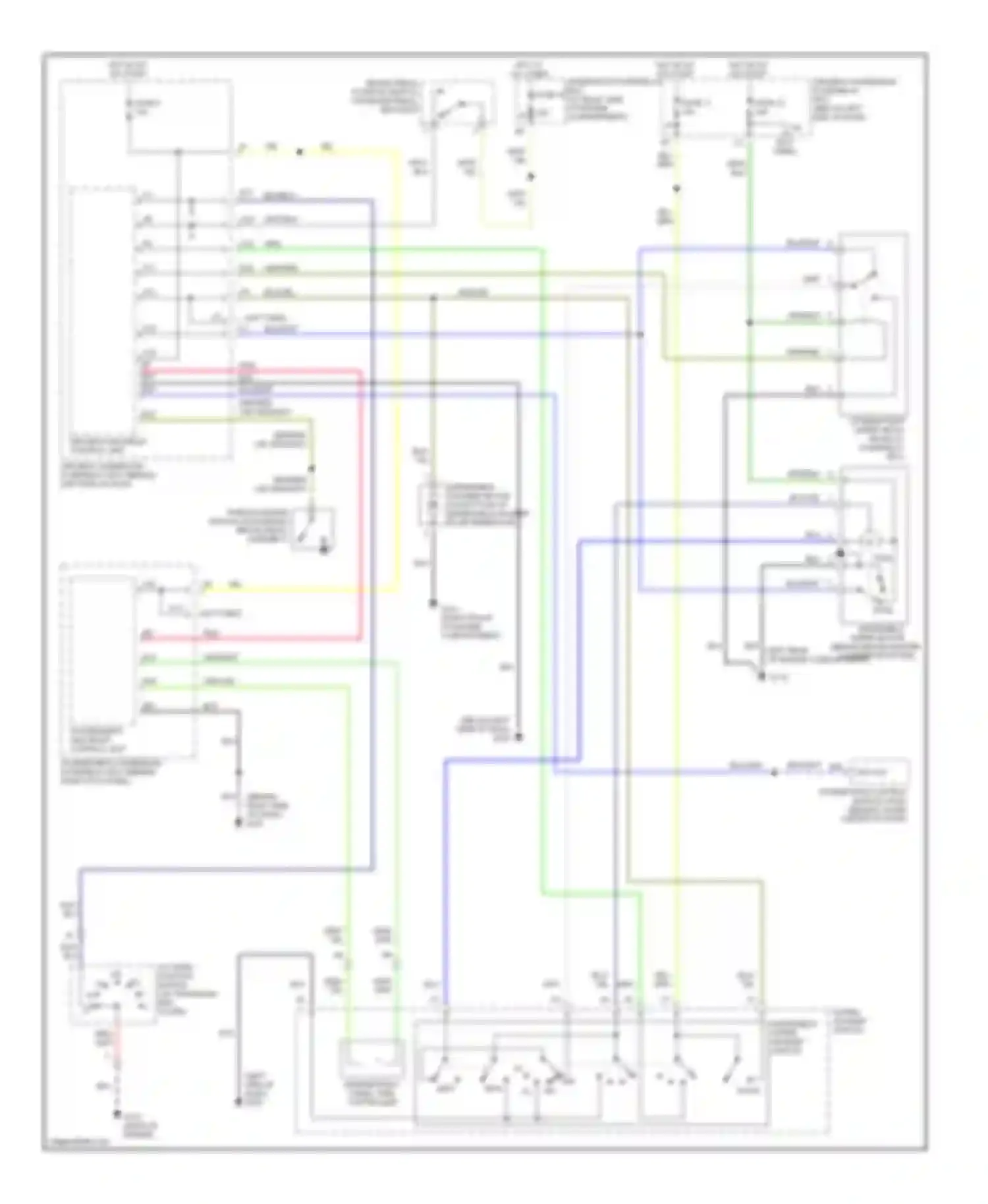 Odyssey Honda II (1999-2003): Front washer/wiper circuit