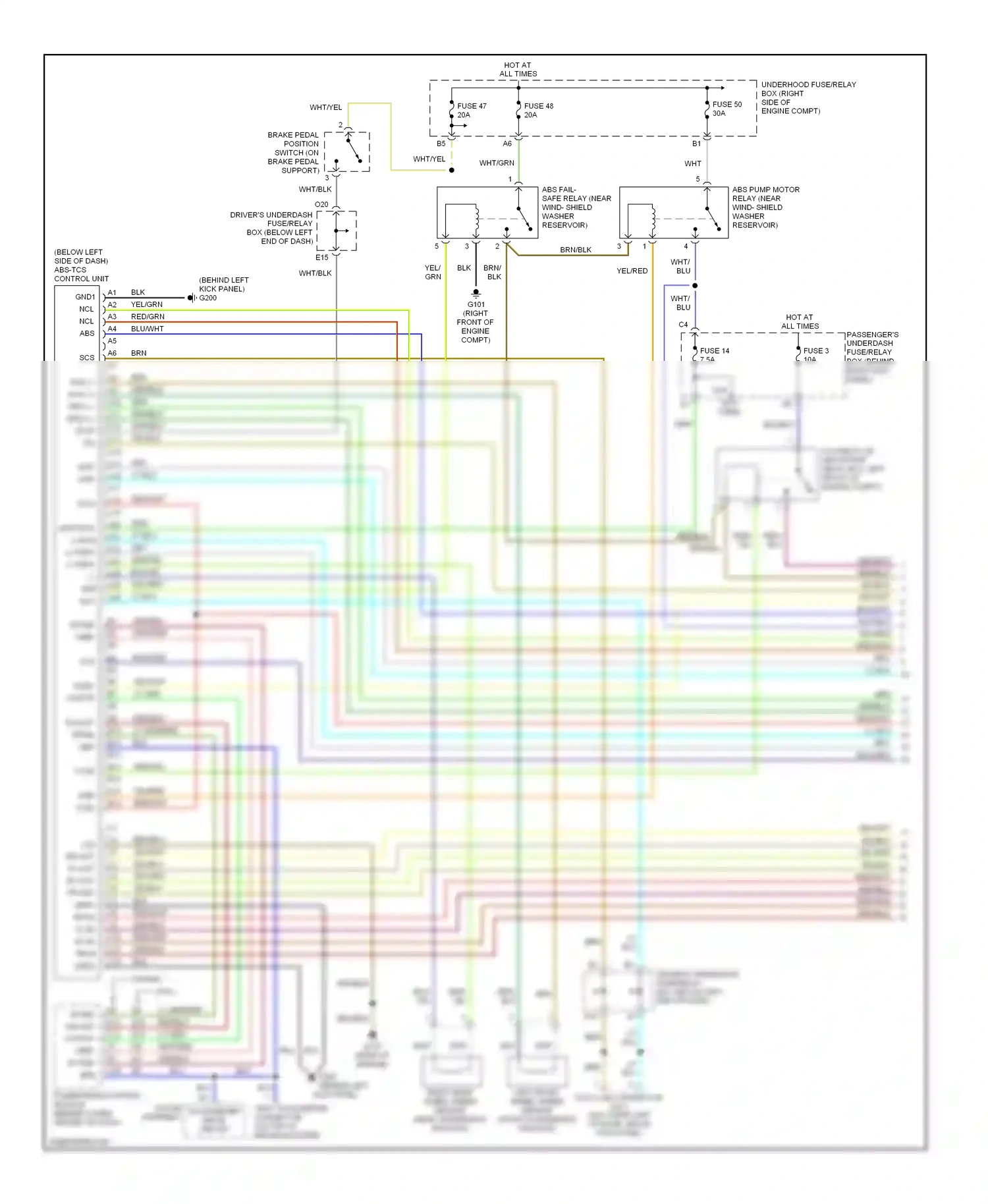 Wiring diagram blk for Honda Odyssey II (1999-2003) (1 of 72)