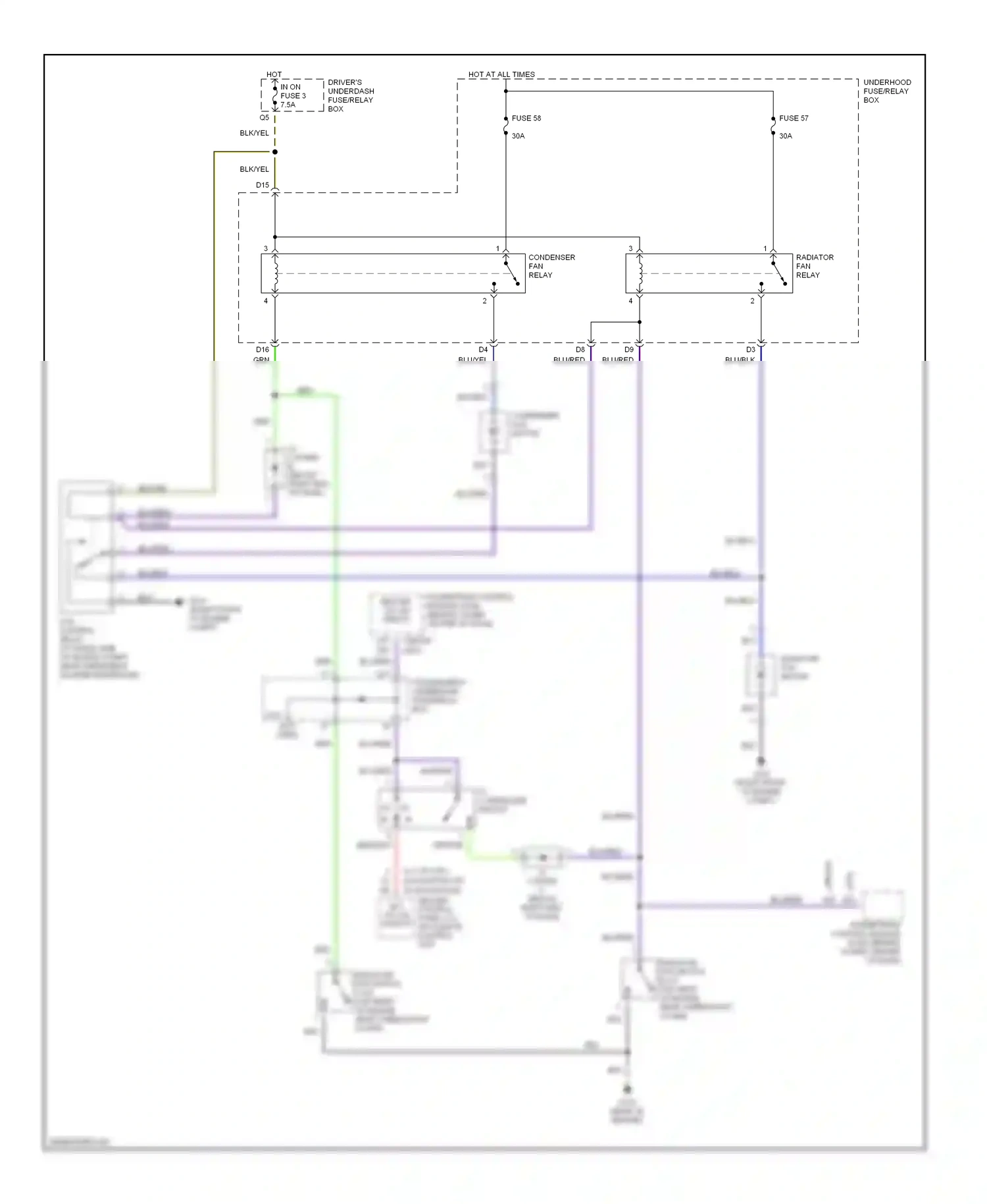 Wiring diagram blk for Honda Odyssey II (1999-2003) (16 of 72)