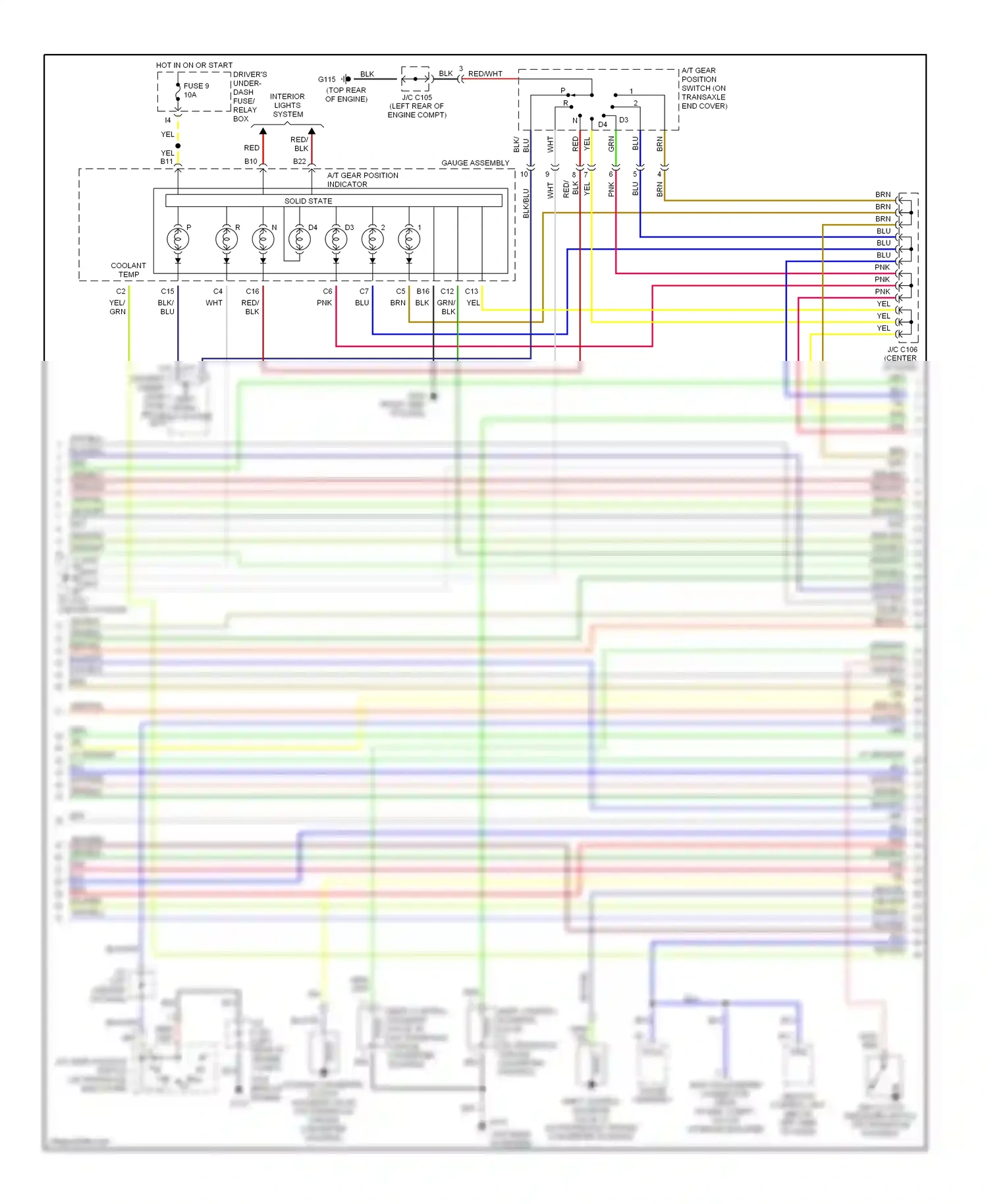 Wiring diagram blk for Honda Odyssey II (1999-2003) (29 of 72)