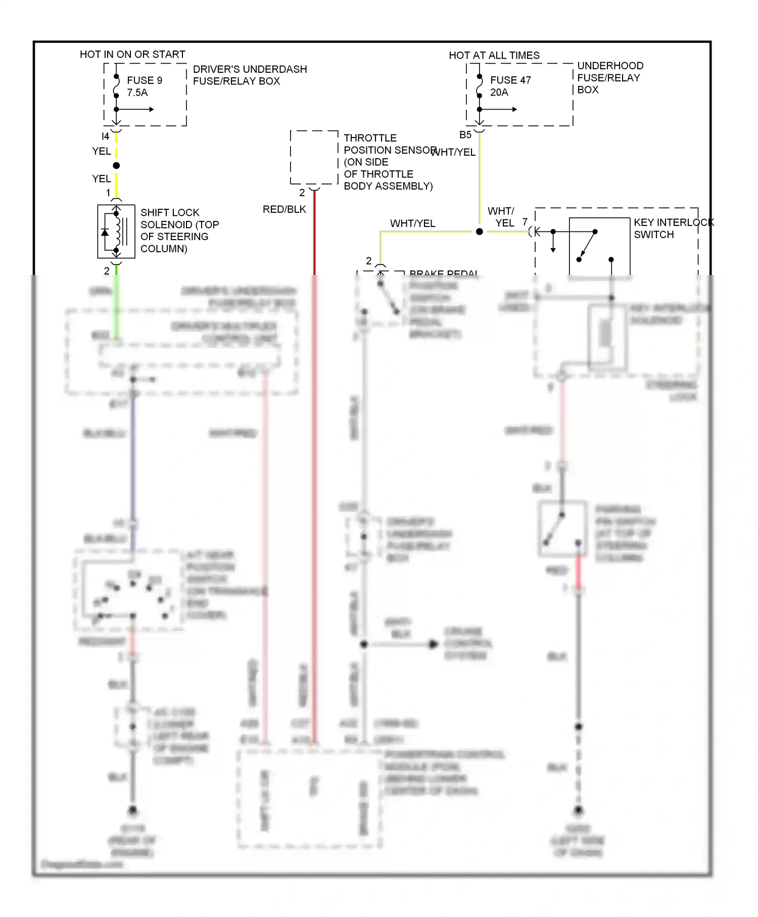 Wiring diagram blk for Honda Odyssey II (1999-2003) (67 of 72)