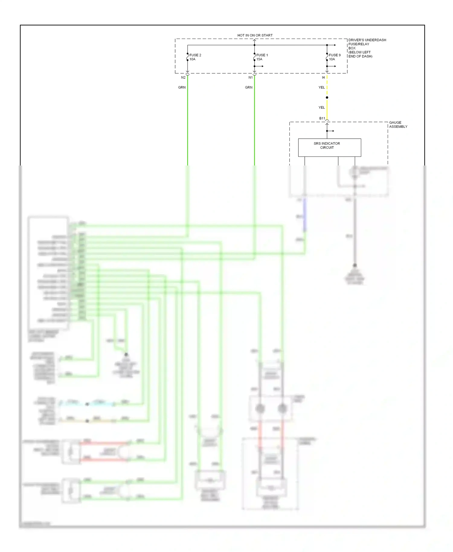 Wiring diagram blu for Honda Odyssey II (1999-2003) (50 of 52)