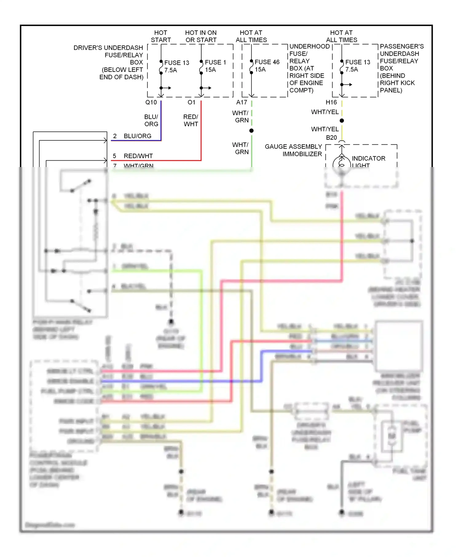 Wiring diagram org/ for Honda Odyssey II (1999-2003) (6 of 26)
