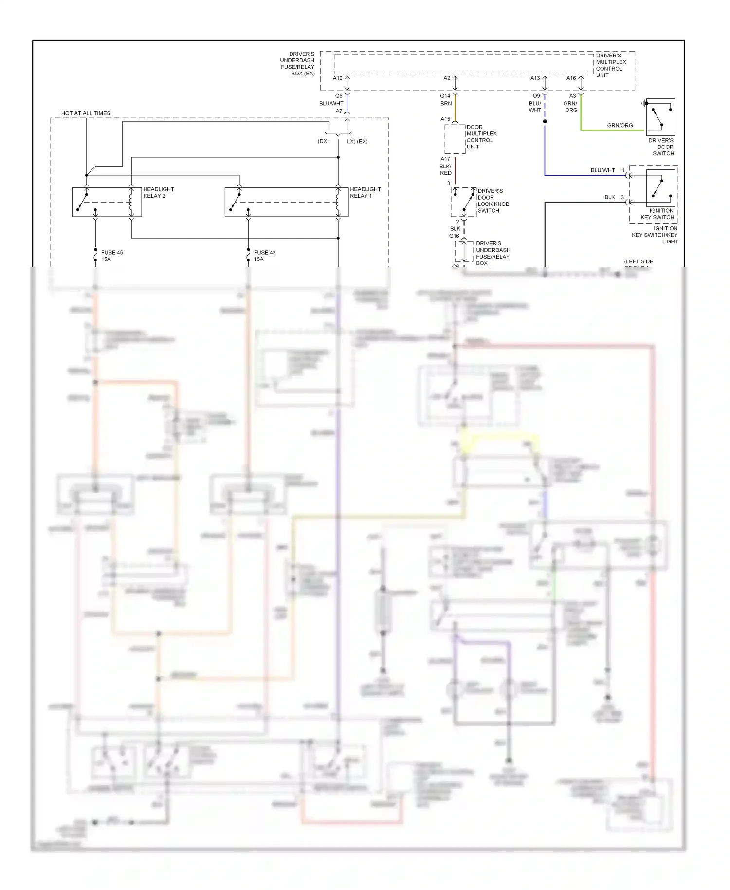 Wiring diagram red for Honda Odyssey II (1999-2003) (24 of 48)