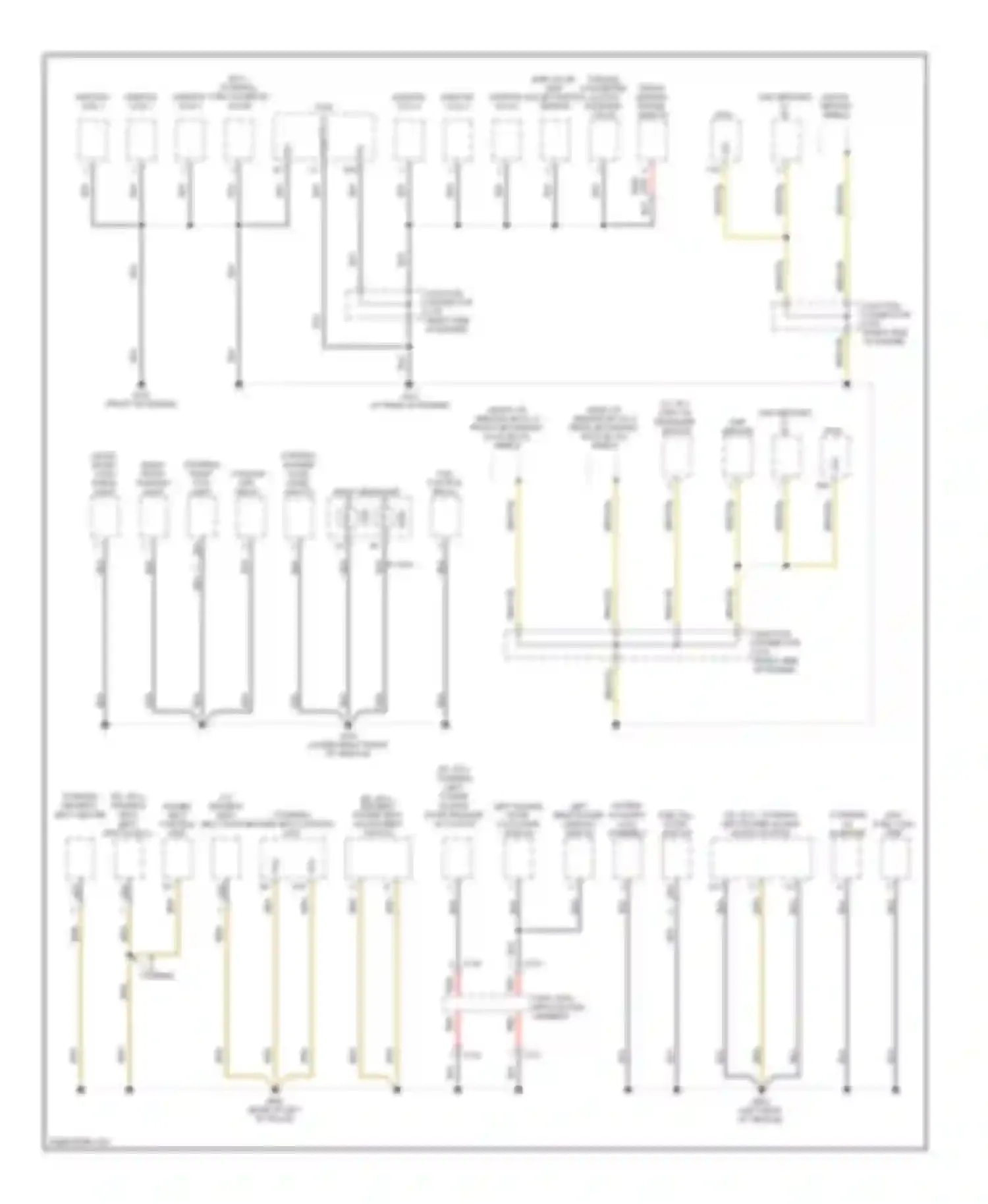 Odyssey Honda III (2003-2008): Ground distribution circuit (2 of 4)