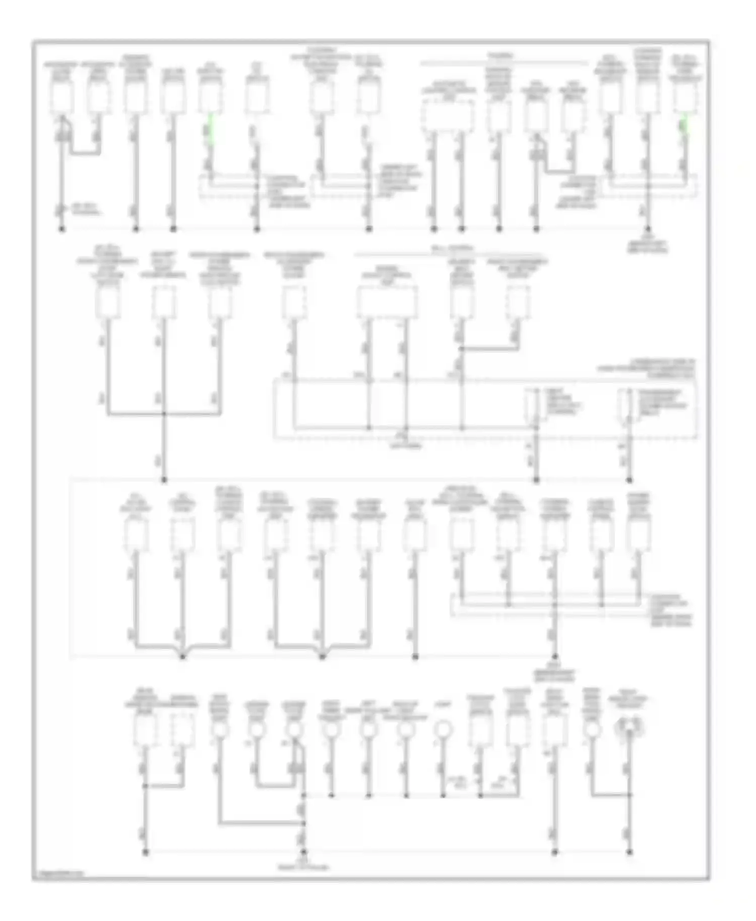 Odyssey Honda III (2003-2008): Ground distribution circuit (3 of 4)