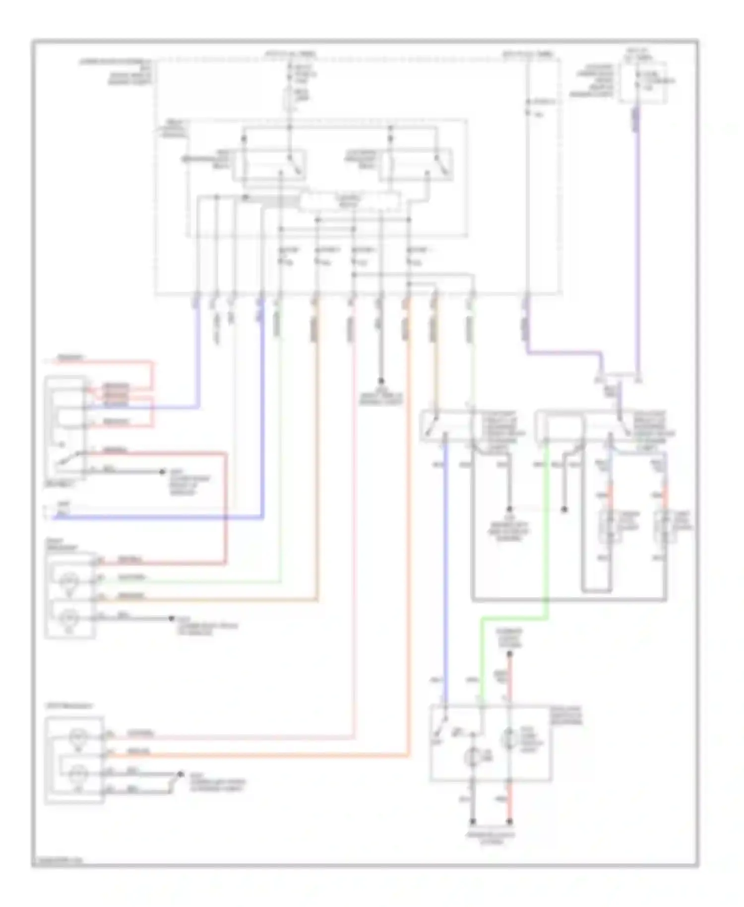 Odyssey Honda III (2003-2008): Headlights circuit, except touring with drl (2 of 2)