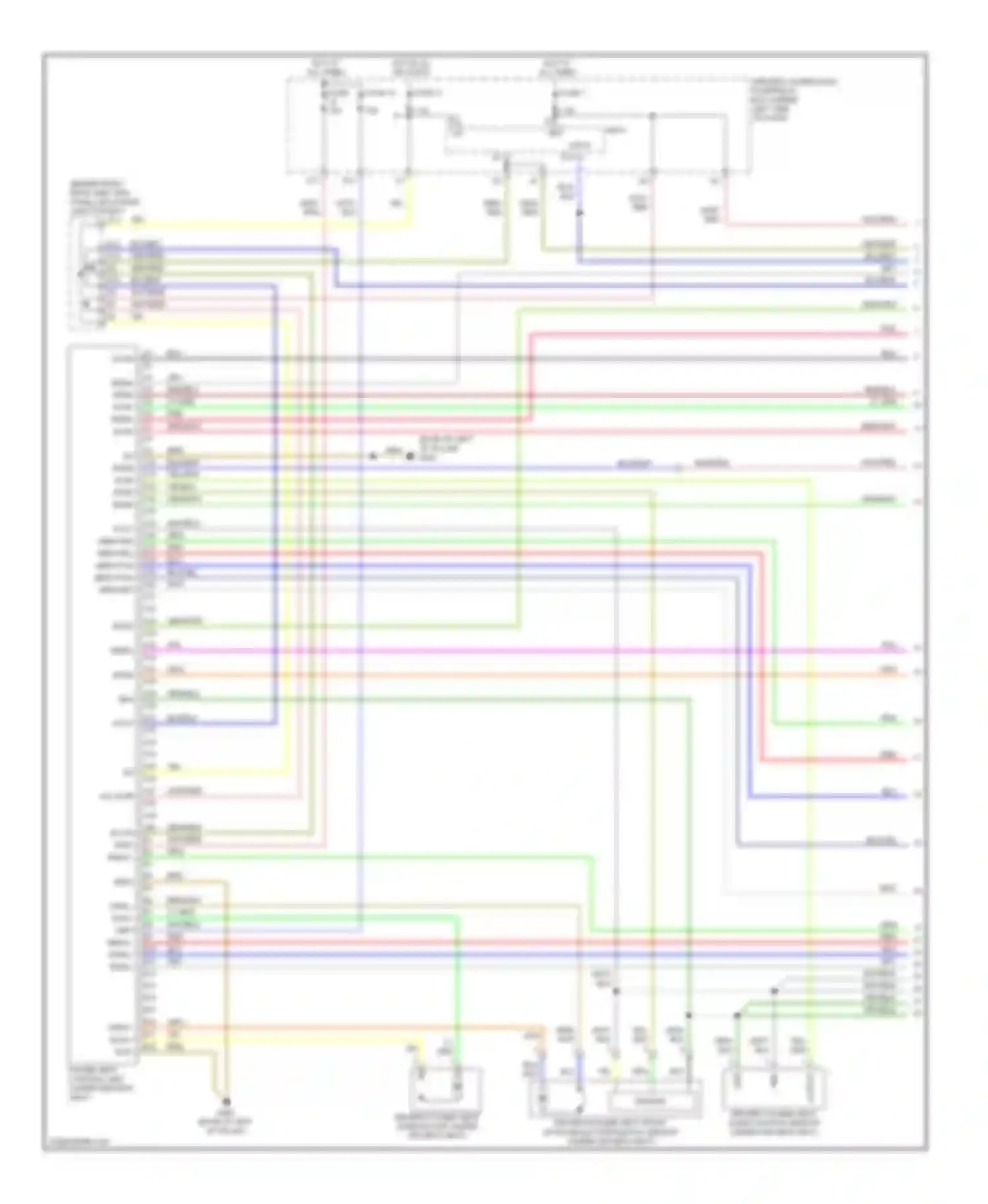 Odyssey Honda III (2003-2008): Memory systems circuit (1 of 2)