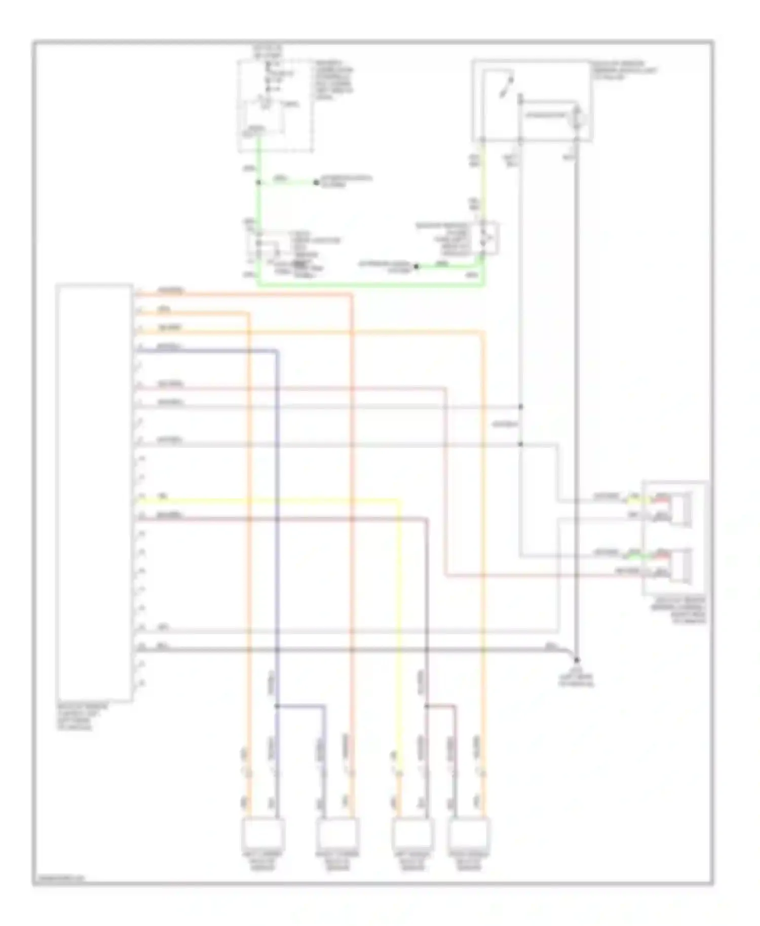 Odyssey Honda III (2003-2008): Parking assistant circuit, except touring