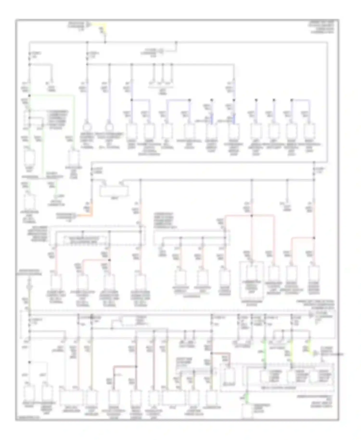 Odyssey Honda III (2003-2008): Power distribution circuit (3 of 5)