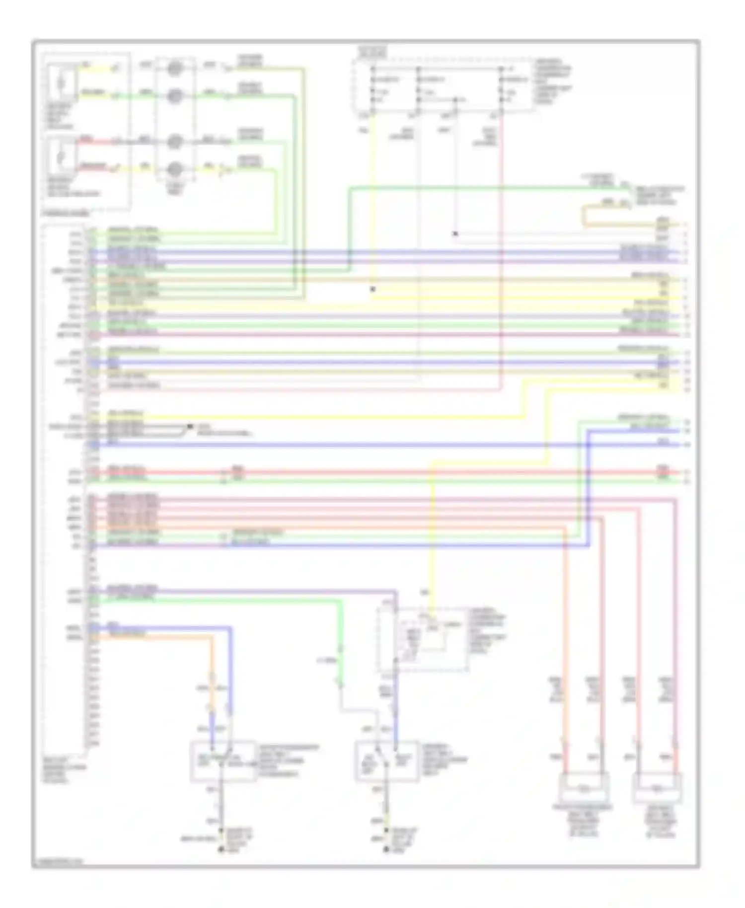 Odyssey Honda III (2003-2008): Supplemental restraints circuit (1 of 3)