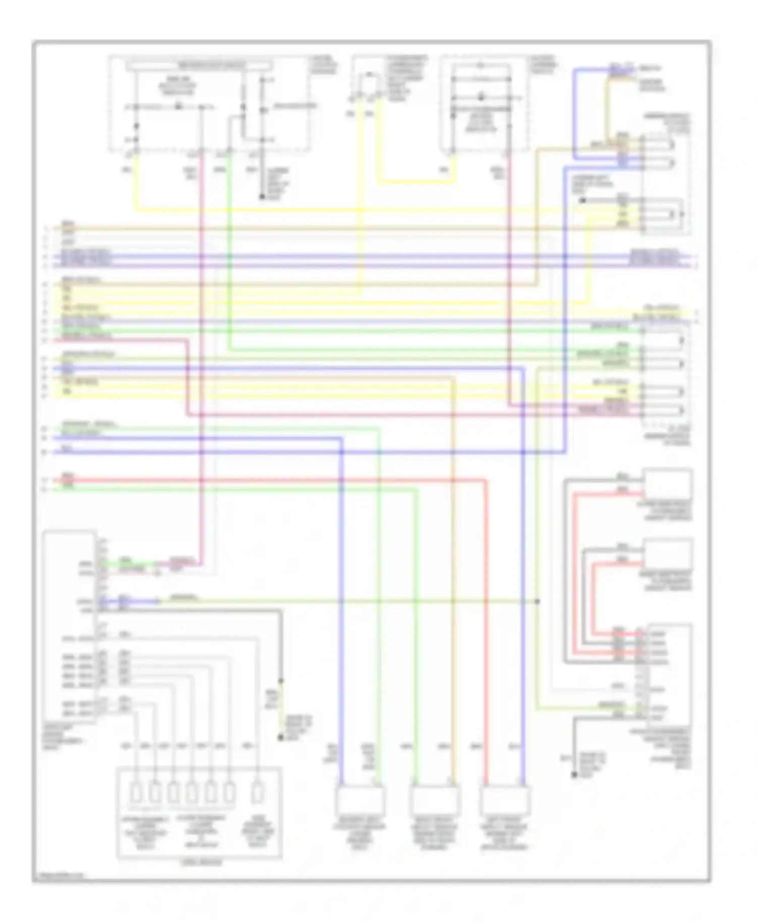 Odyssey Honda III (2003-2008): Supplemental restraints circuit (2 of 3)