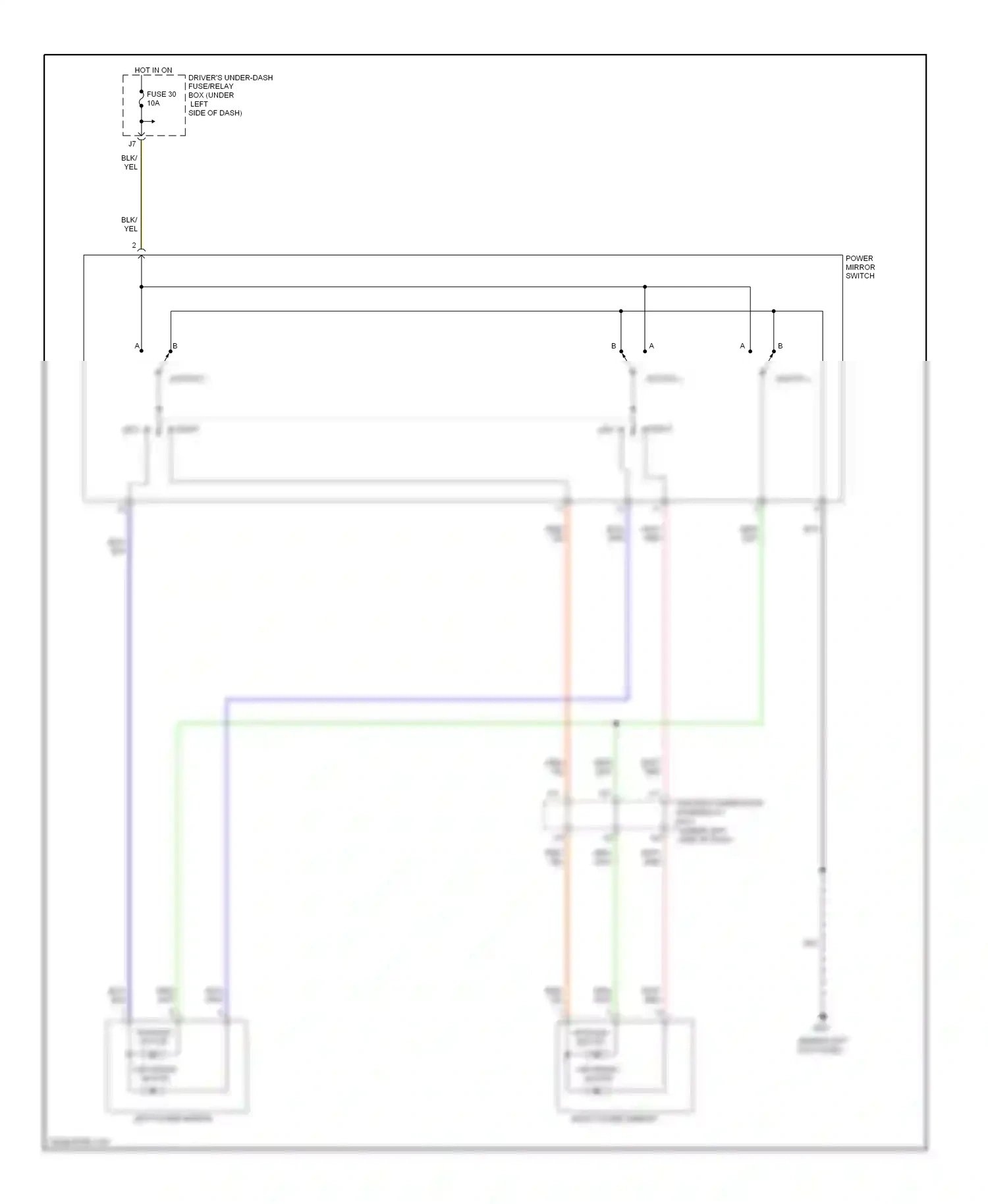 Wiring diagram blk for Honda Odyssey III (2003-2008) (64 of 100)