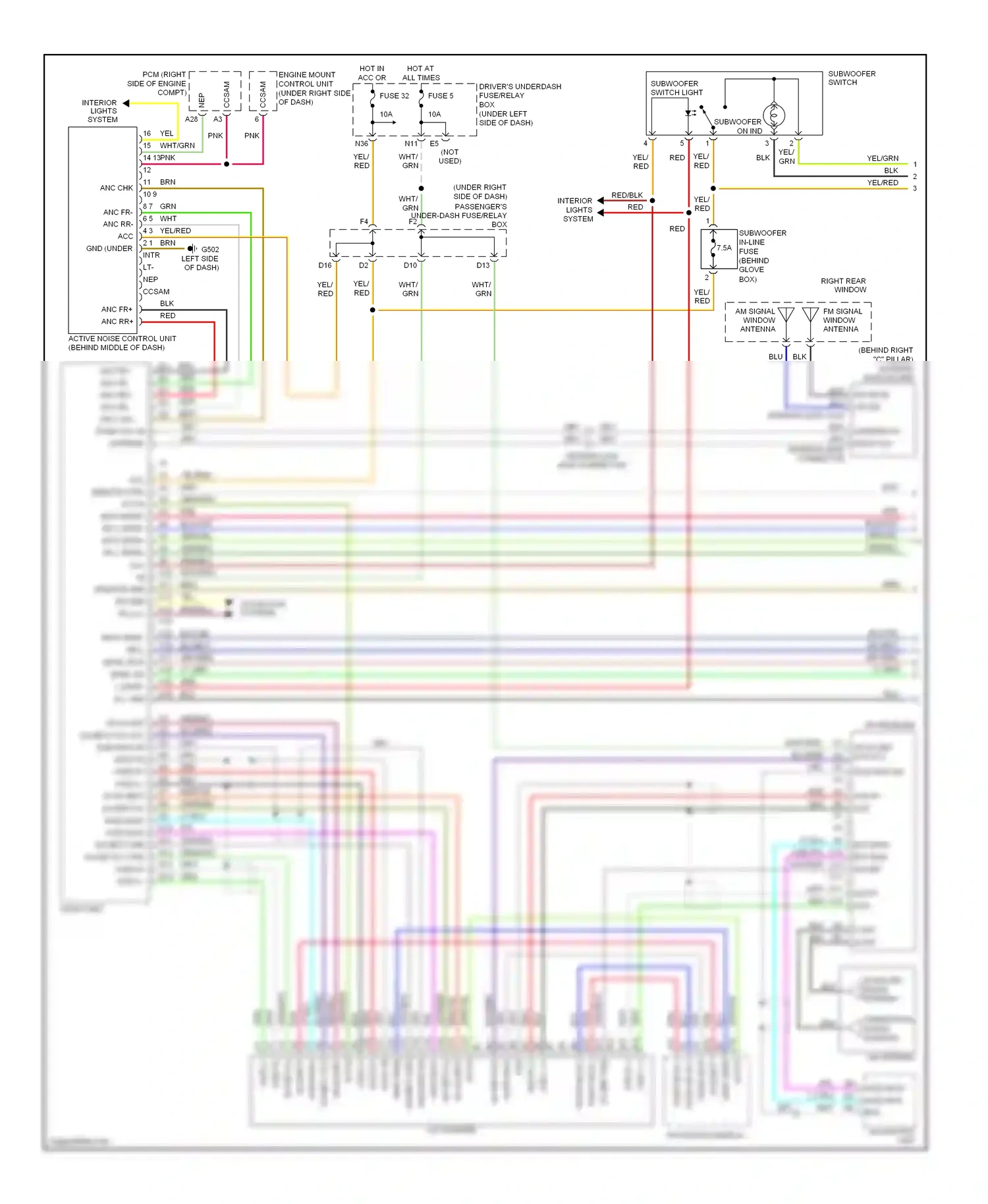 Wiring diagram blk for Honda Odyssey III (2003-2008) (68 of 100)