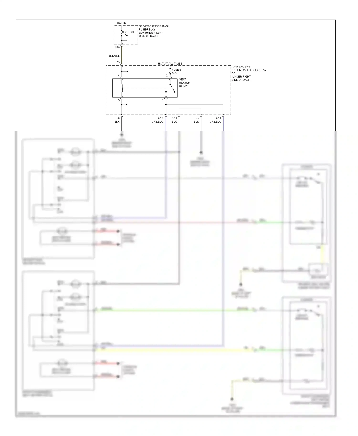 Wiring diagram blk for Honda Odyssey III (2003-2008) (62 of 100)