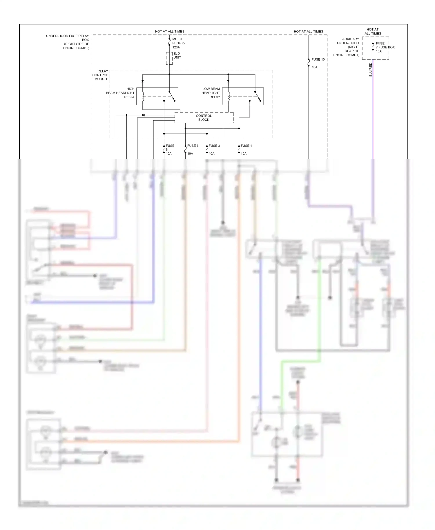 Wiring diagram eld unit for Honda Odyssey III (2003-2008) (2 of 8)